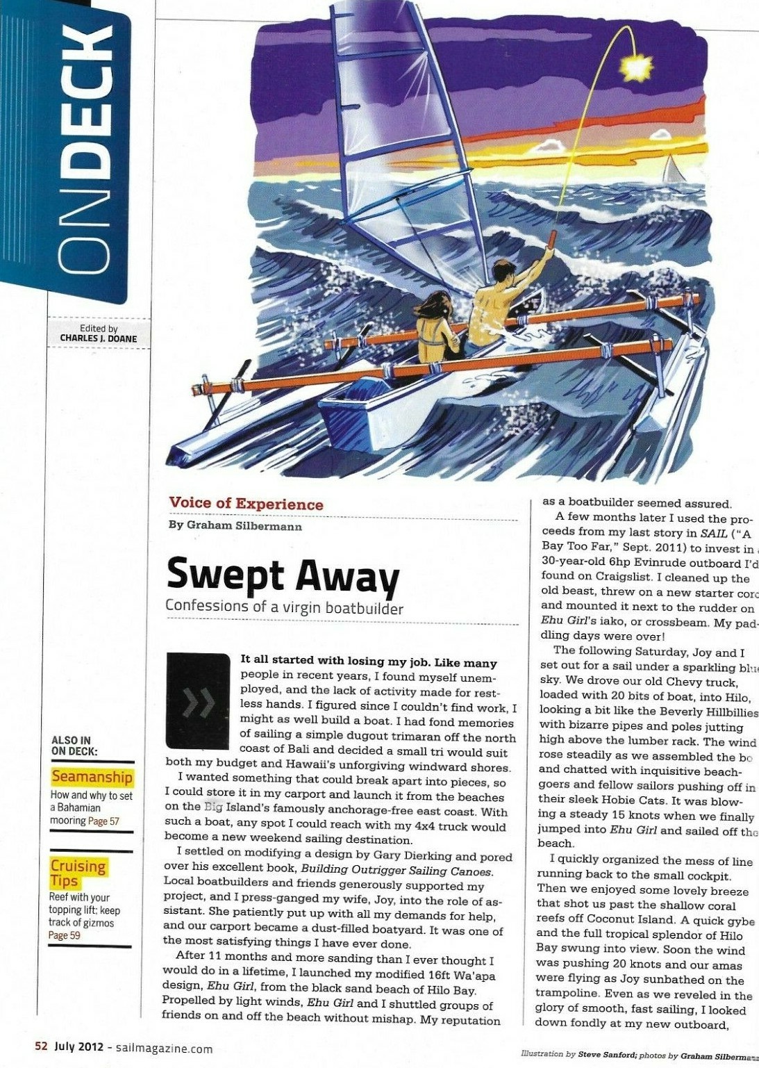 Sail Magazine Summer Sailing Olympics Special After Dark Sailing Boat Reviews .