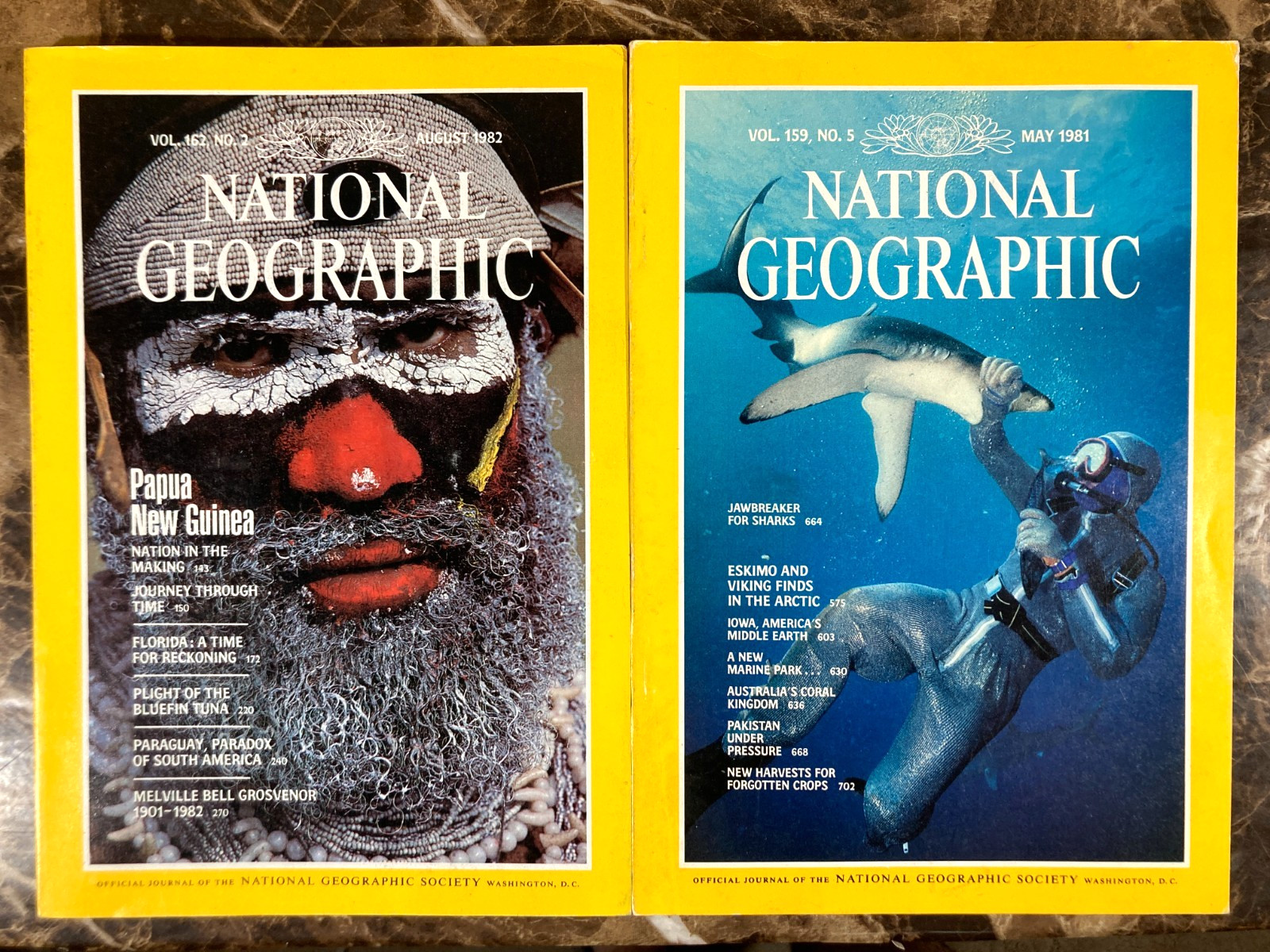 National Geographic Magazine 1968-2024 Lot of 10 Random Pick G-VG No Duplicates