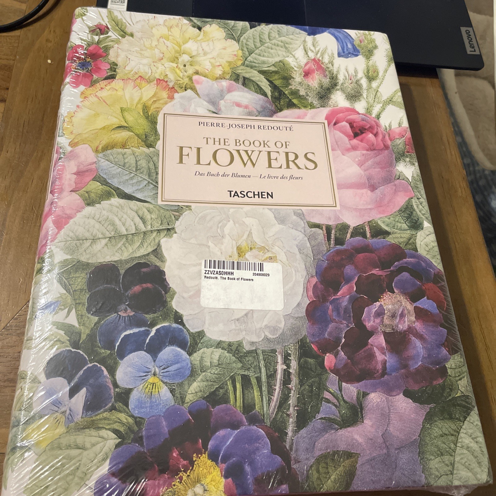 THE BOOK OF FLOWERS (Hardcover) Pierre Joseph Redoute – X-Large Book – NEW