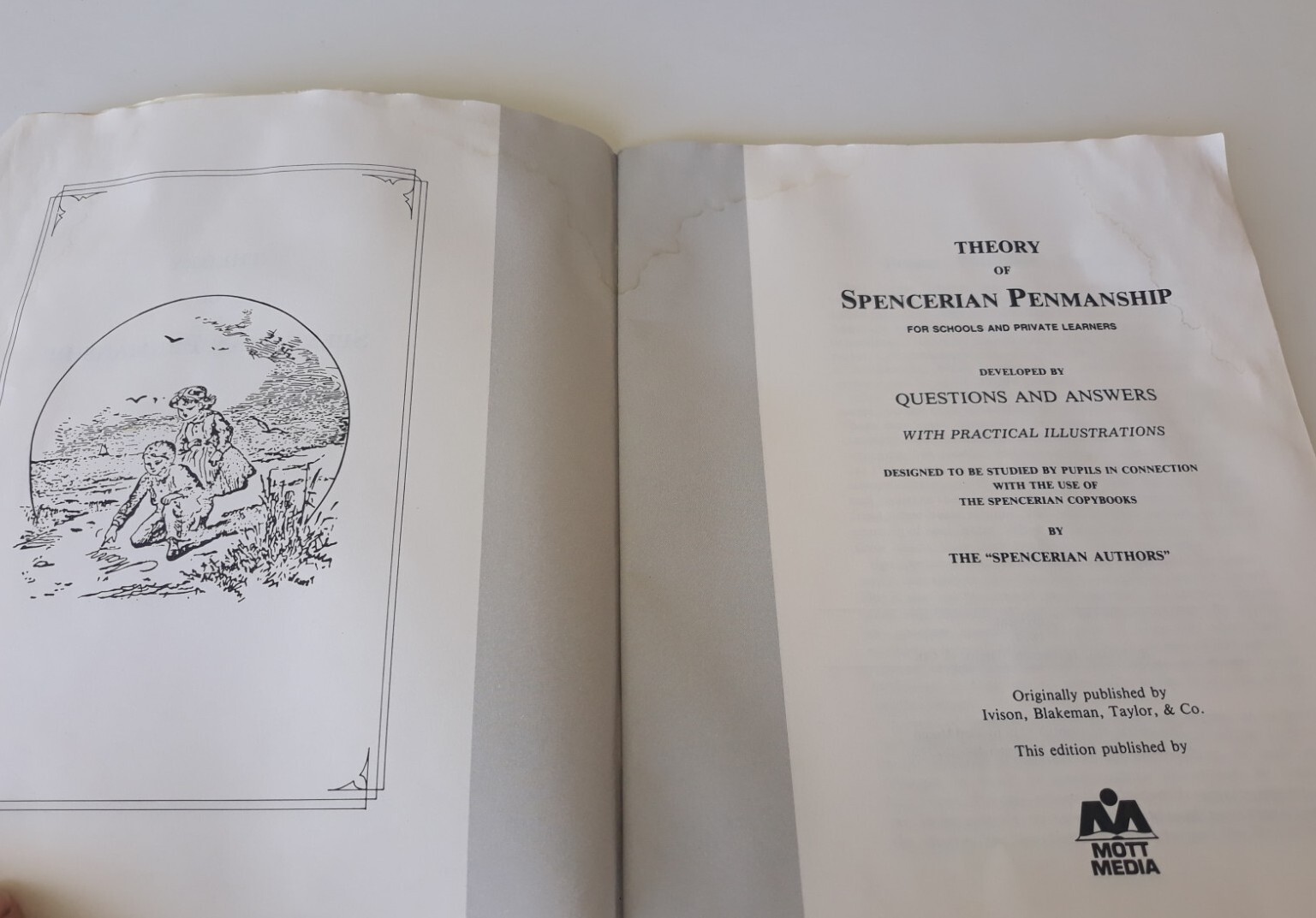 Theory of Spencerian Penmanship 1985 Nine Easy Lessons Mott Media Republication