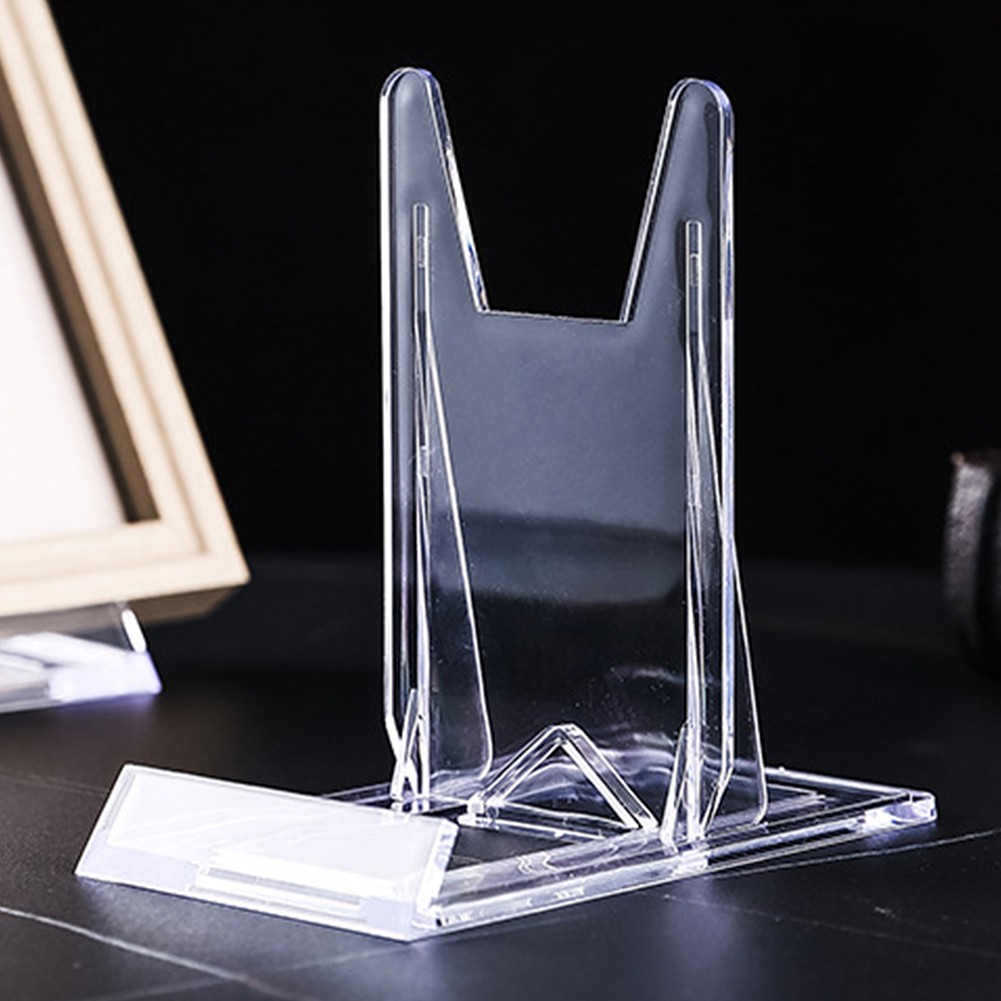 5PACK Clear Acrylic Stand Easel for Sports Trading Cards,Photos,Plates,Phones