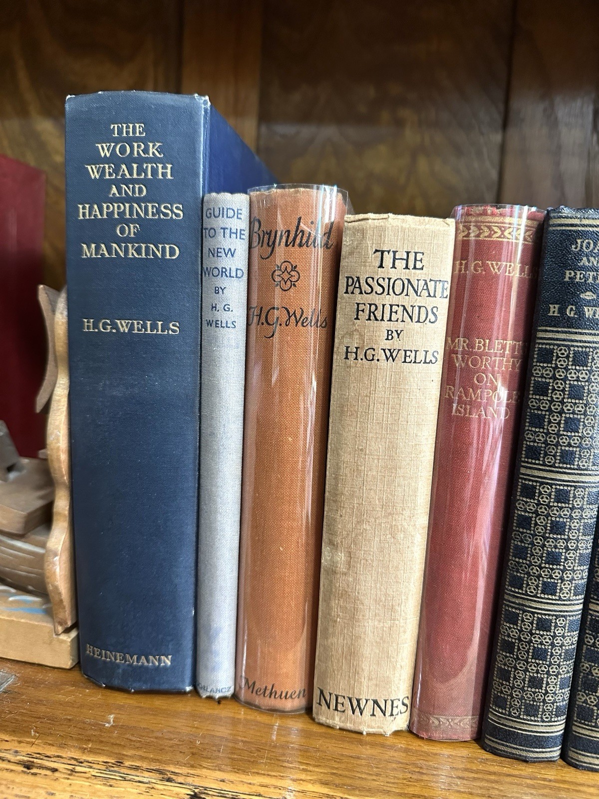 Collection/Job Lot Of Vintage Hardback Books By H.G.Wells