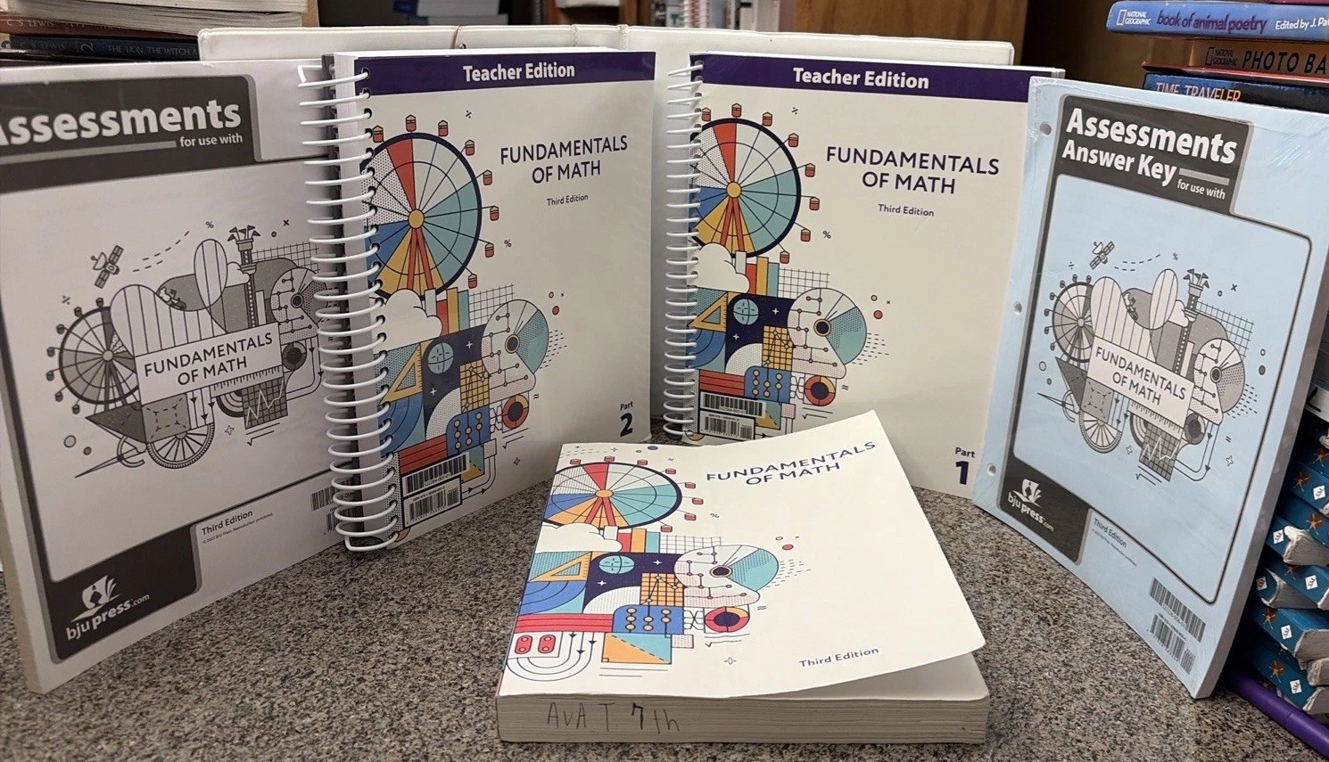 BJU Fundamentals Of Math, 3rd Ed. (set of 5) (2022)