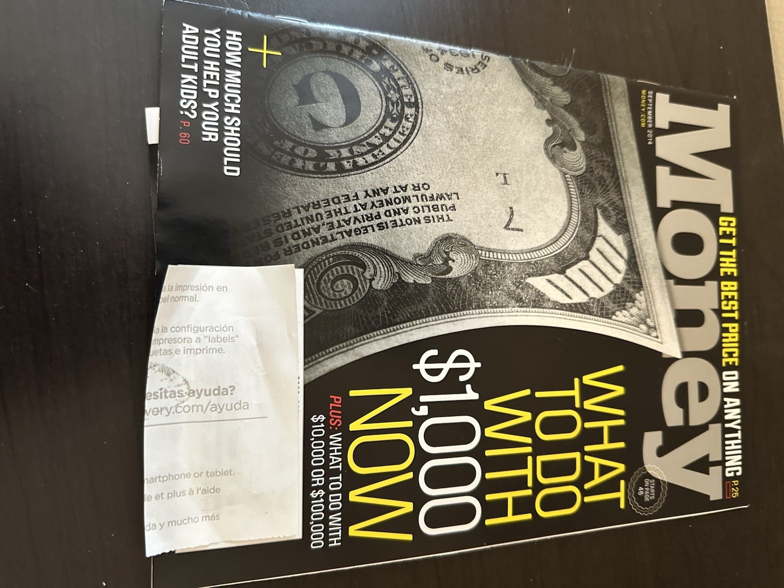 Money Magazine Back Issue September 2014