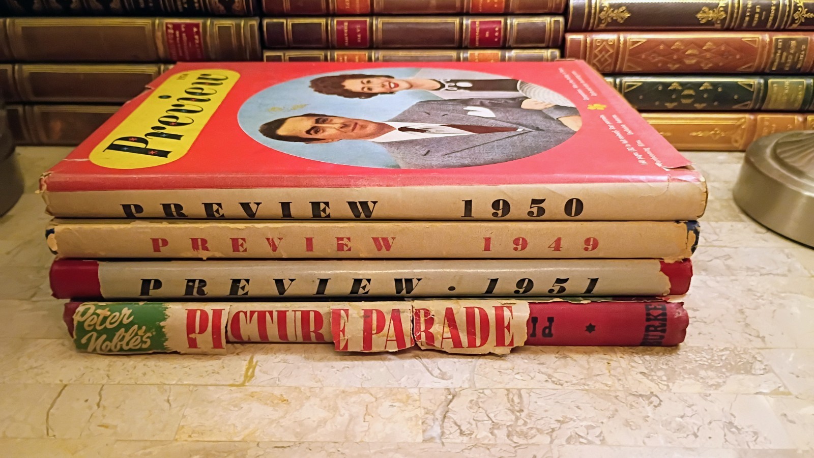 Vintage 1940s-50s Movie Hardback Collection – 4 Books w/ Original Dust Jackets