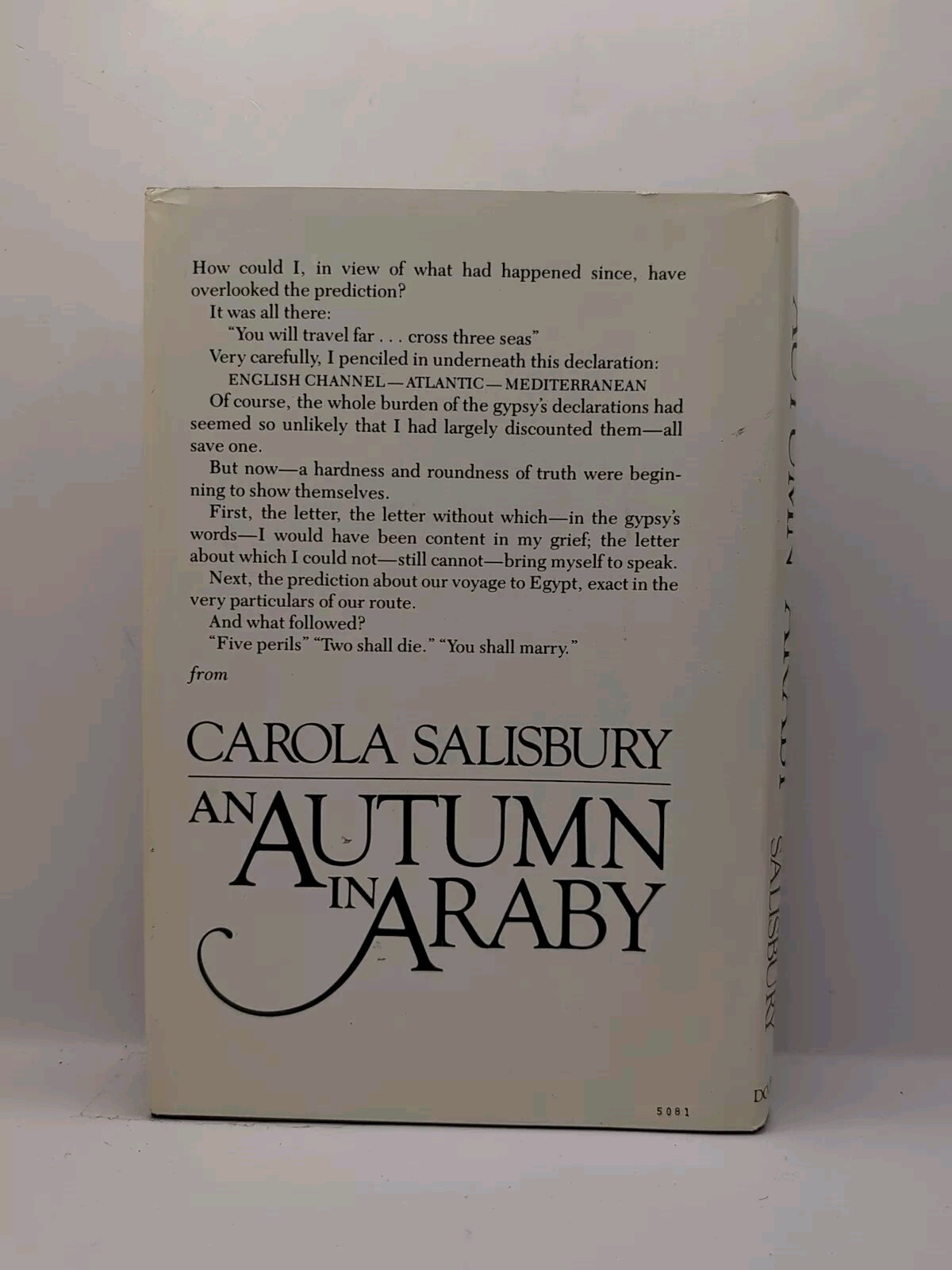An Autumn in Araby Carola Salisbury 1983 Book Club Edition Historical Romance