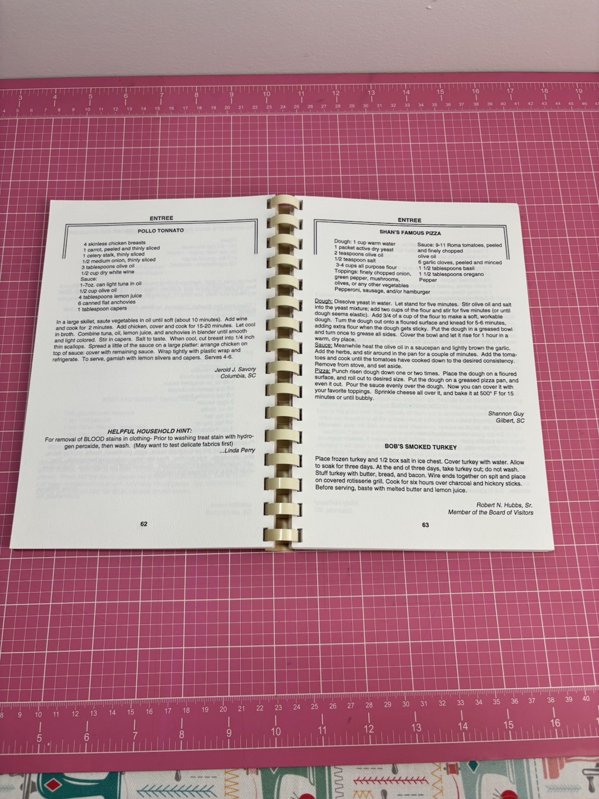 Celebrities & Friends Cookbook, too Columbia College of SC Wind Ensemble 1994
