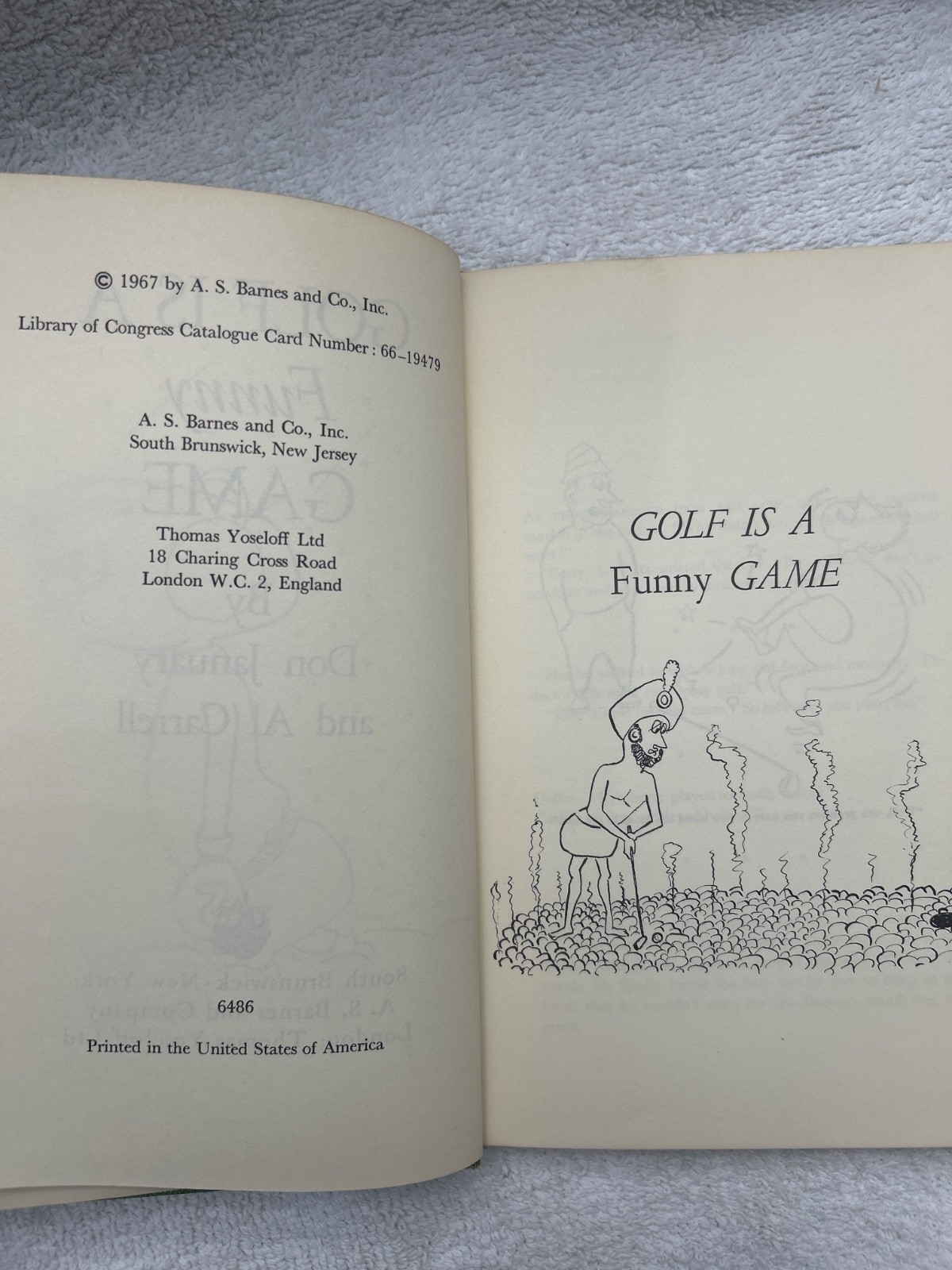 3 Funny vintage golf books 1967, 1973 &2005