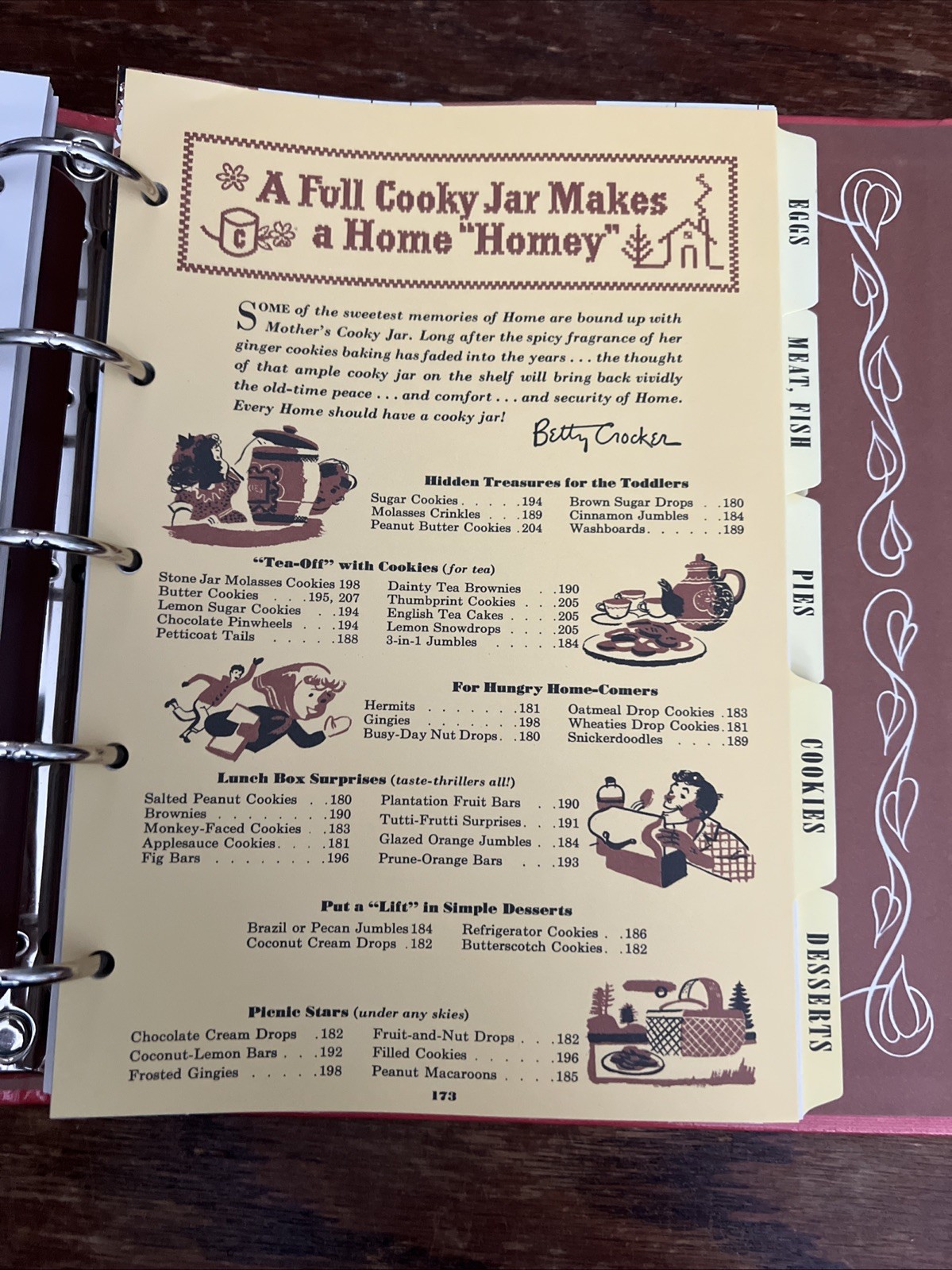 Betty Crocker’s Picture Cookbook Facsimile 1950 Edition Hardcover 5-Ring Binder