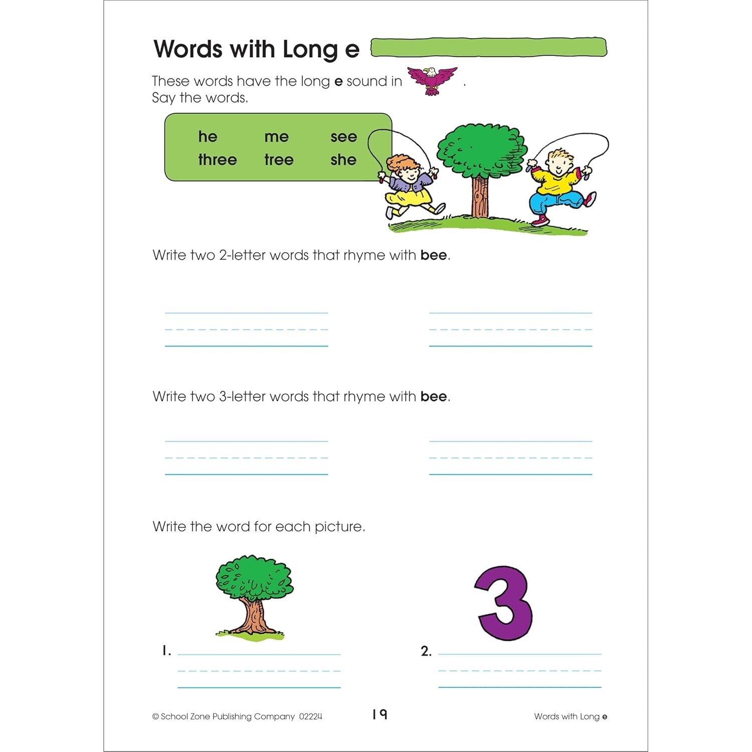 Spelling Puzzles Workbook for Kids Ages 6 to 8, 1st 2nd Grade Vowels Sounds NEW