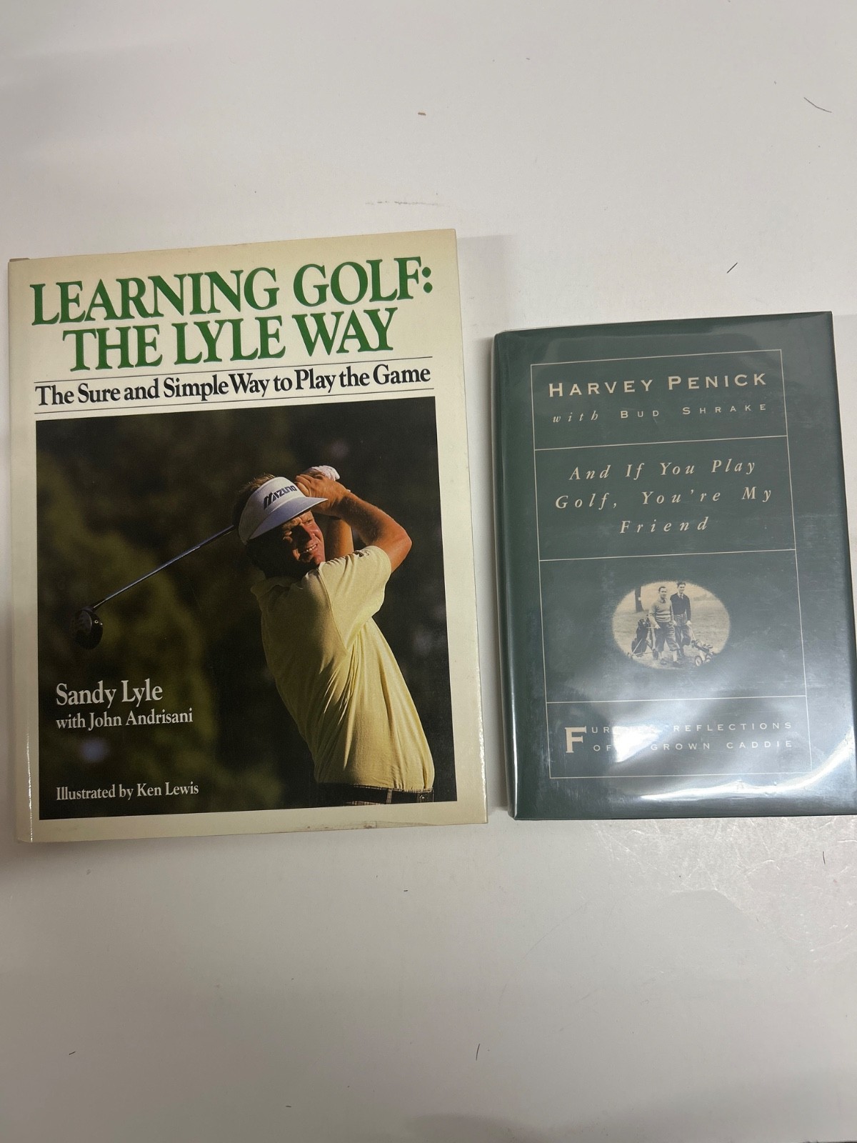 2 Vintage Golf Books “Learning Golf:The Lyle Way” & “Harvey Penick” 1986