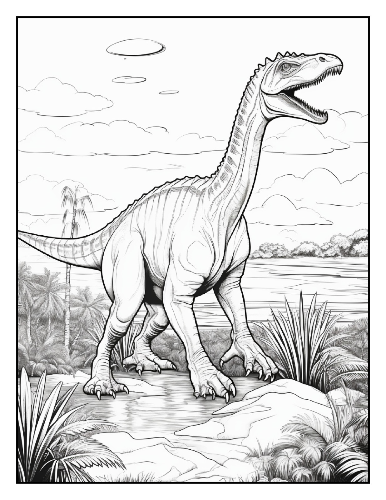 “Cute Dinosaur Coloring Book fun for allFun, Creative & Relaxing Art Pages
