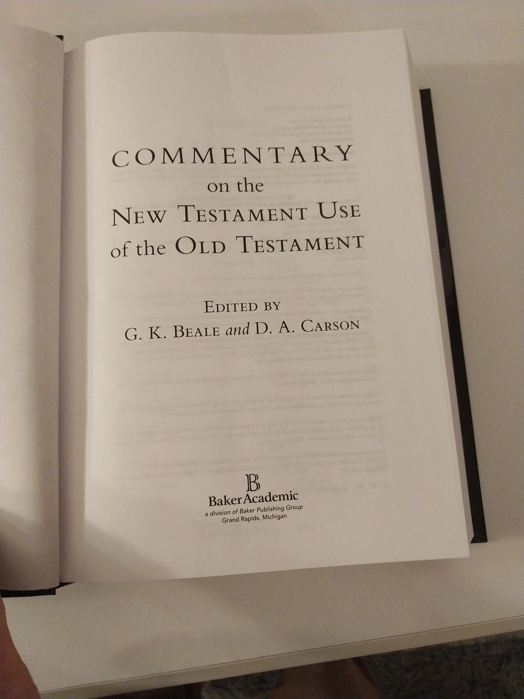 Beale & Carson COMMENTARY OF THE NEW TESTAMENT VG FAST SHIP