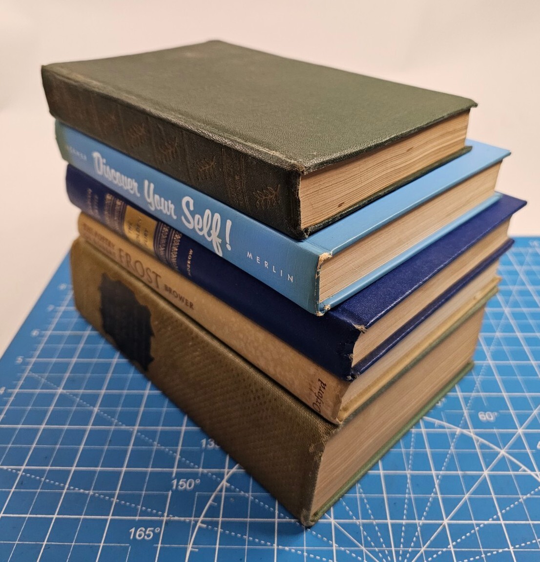 Lot of 5 Vintage Books for Staging, Decoration, Collectable Hardbacks