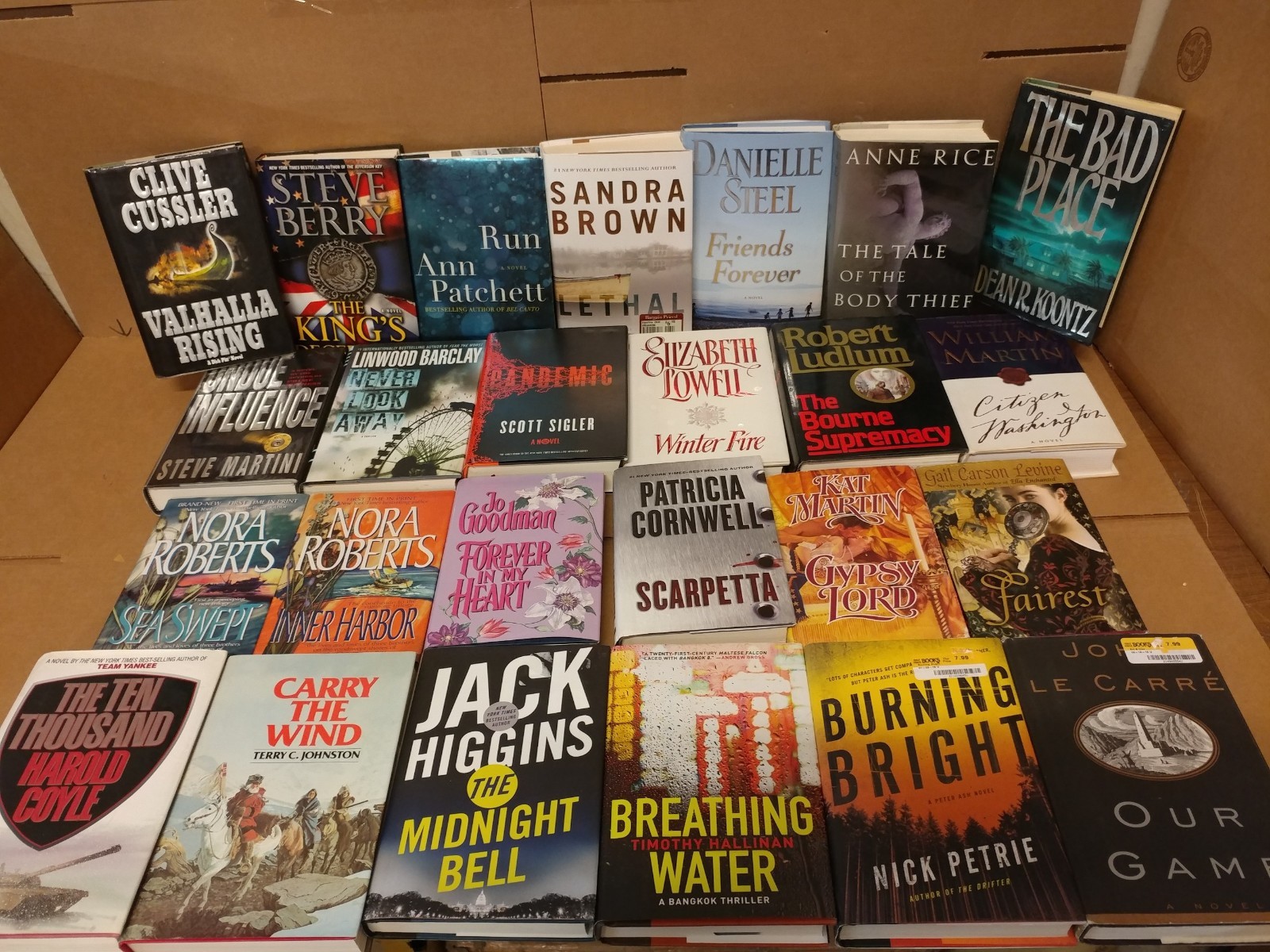 Lot of 10 Pounds Hardcover INSTANT COLLECTION GENERAL FICTION Book MIX GENRE SET
