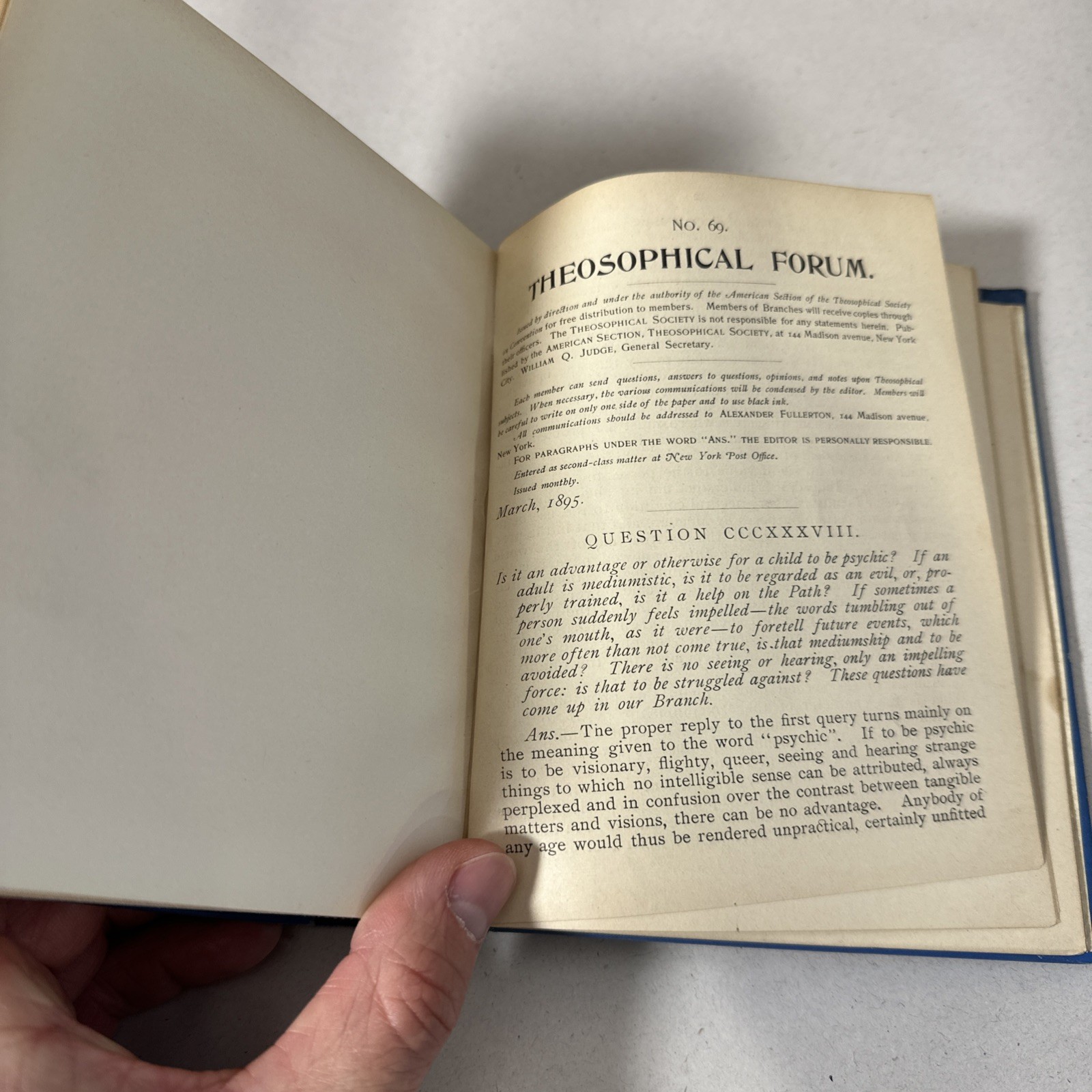 The Theosophical Forum William Q Judge 1889 First Edition 53 Issues Rare Occult