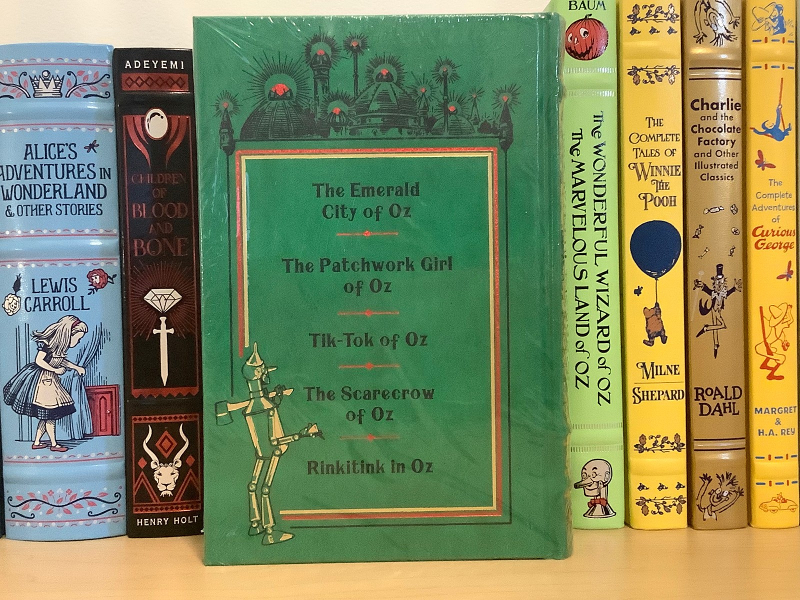 The Emerald City of Oz Novels 6-10 in one book by L. Frank Baum – leather illus.