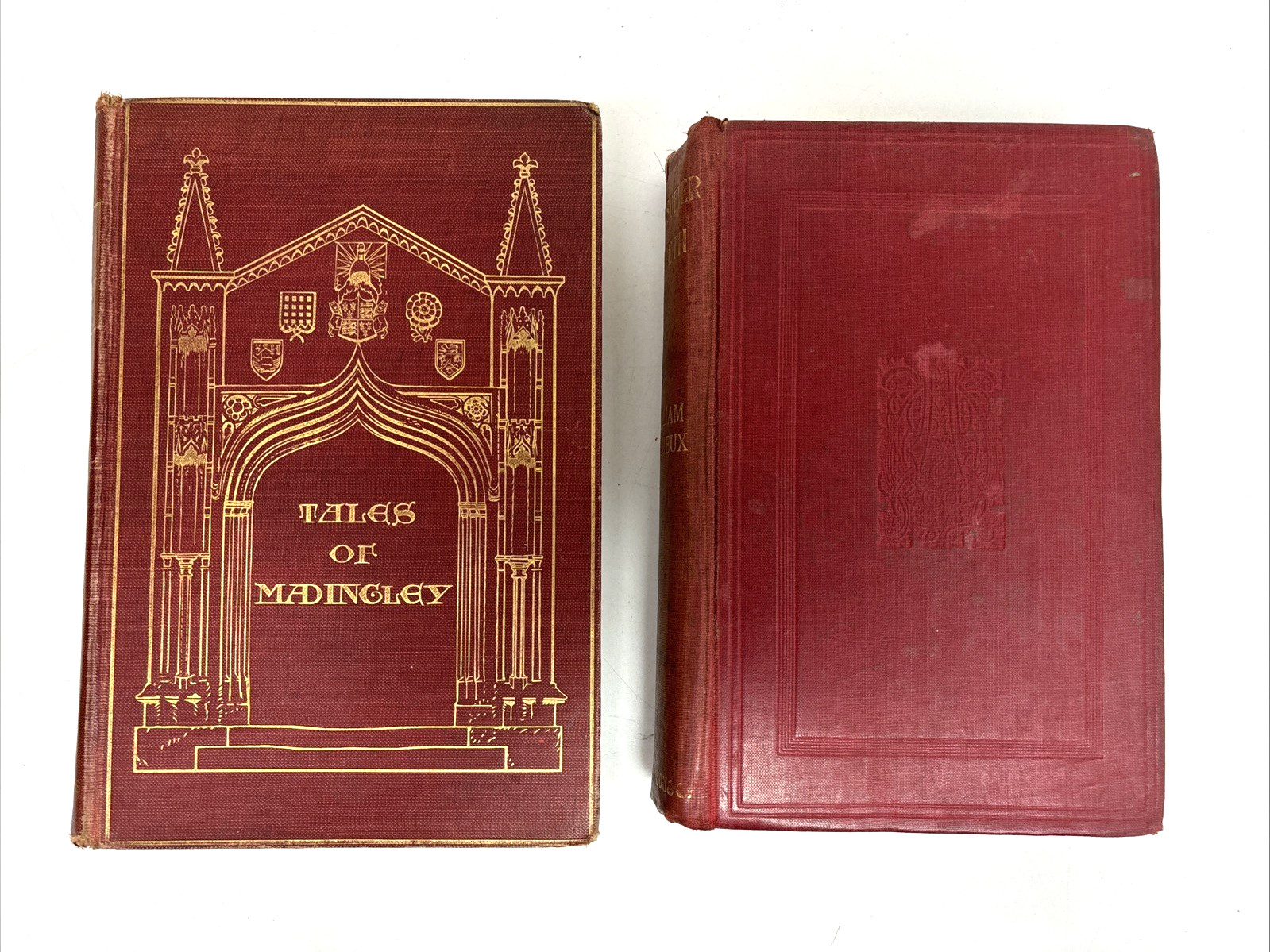 Collection of Distressed Old Books for Decoration. 23.5cm shelf space.