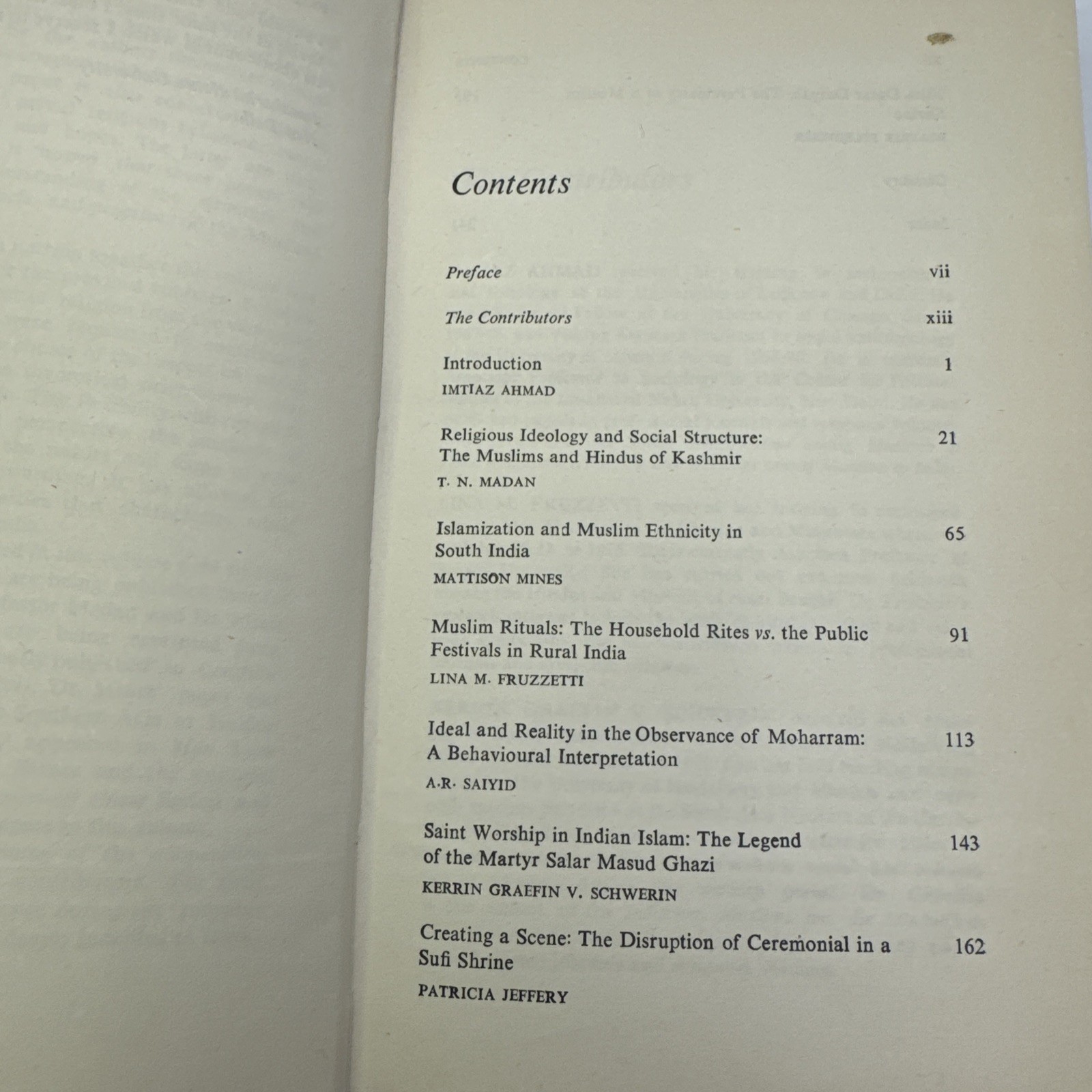 Ritual and Religion Among Muslims in India 1981 Ex-Library HC Essays Islam India