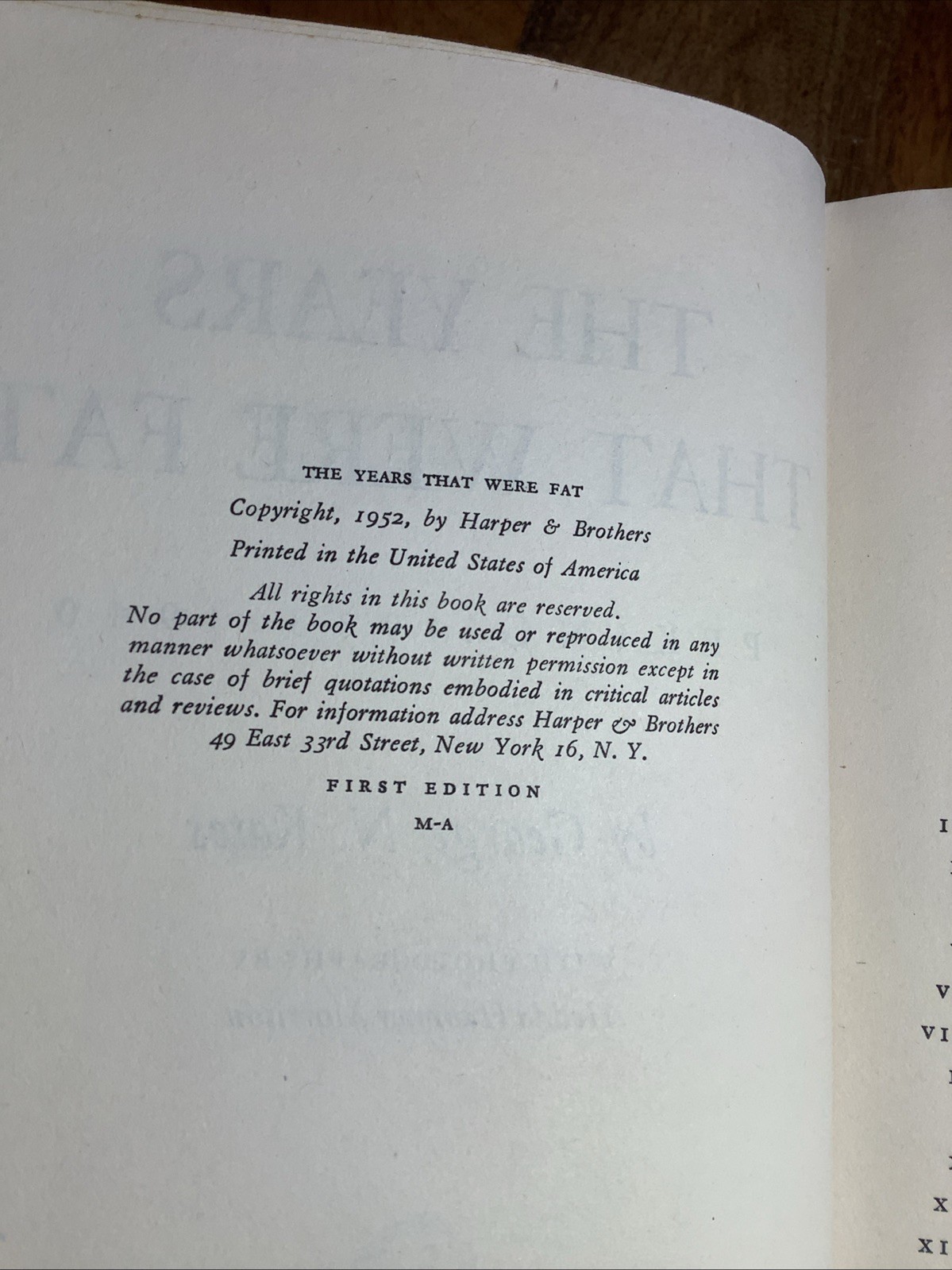 The Years That Were Fat : Peking 1933-1949 George N. Kates 1st Ed China