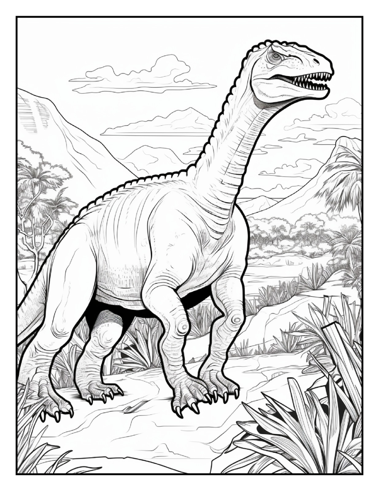 “Cute Dinosaur Coloring Book fun for allFun, Creative & Relaxing Art Pages
