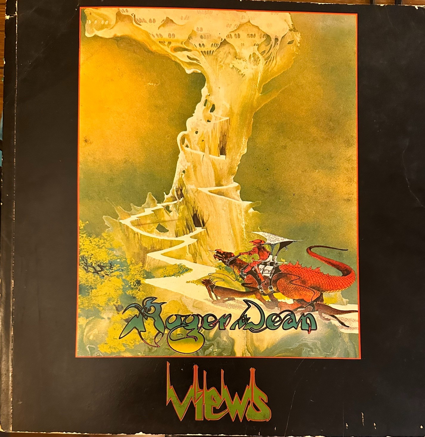 Views Roger Dean Art Book 1975 2nd Ed Paperback Yes Band Art (plus others)