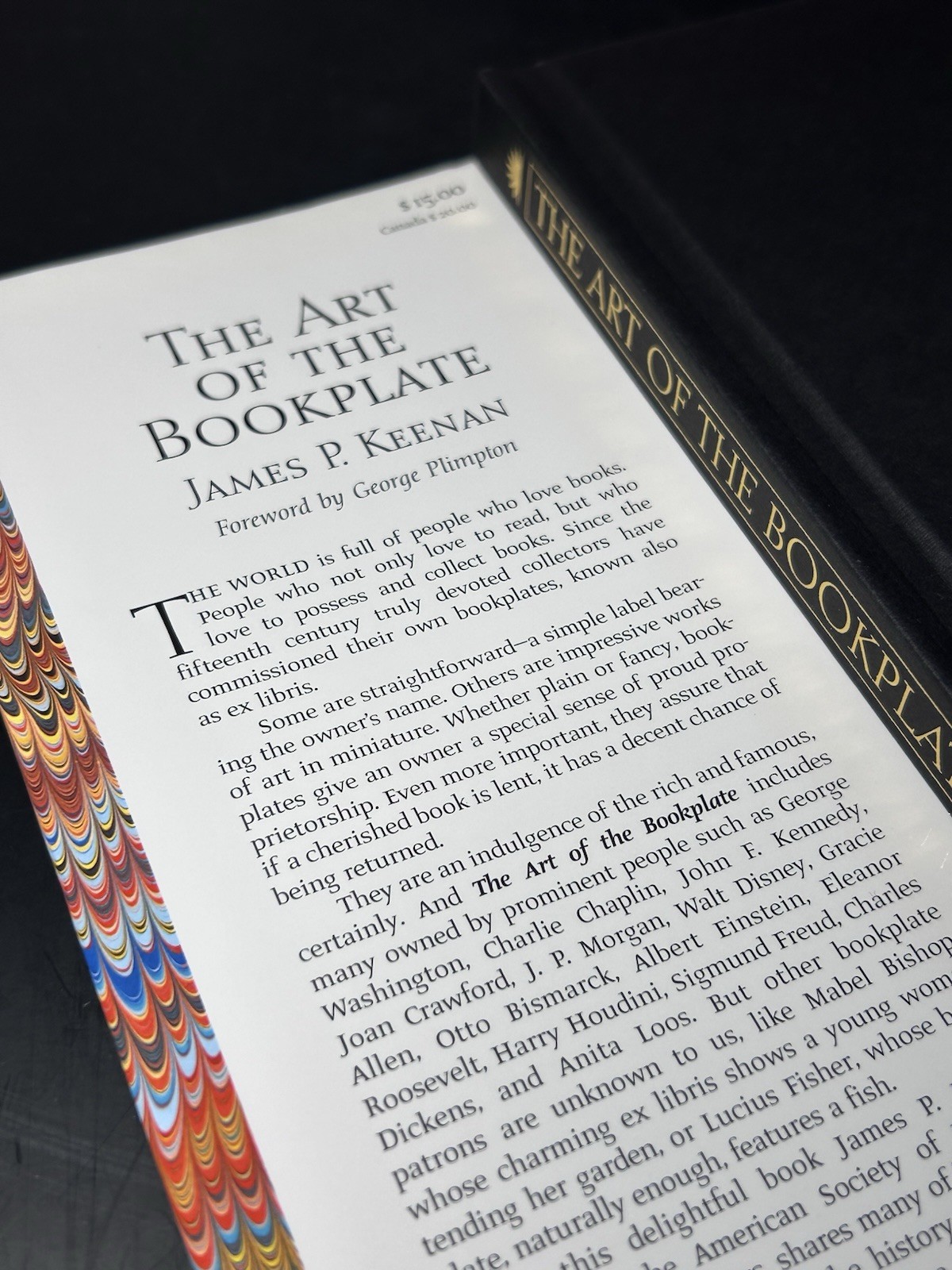 JAMES P KEENAN / THE ART OF THE BOOKPLATE / 2003 1ST EDITION 1ST PRINT HCDJ VG+