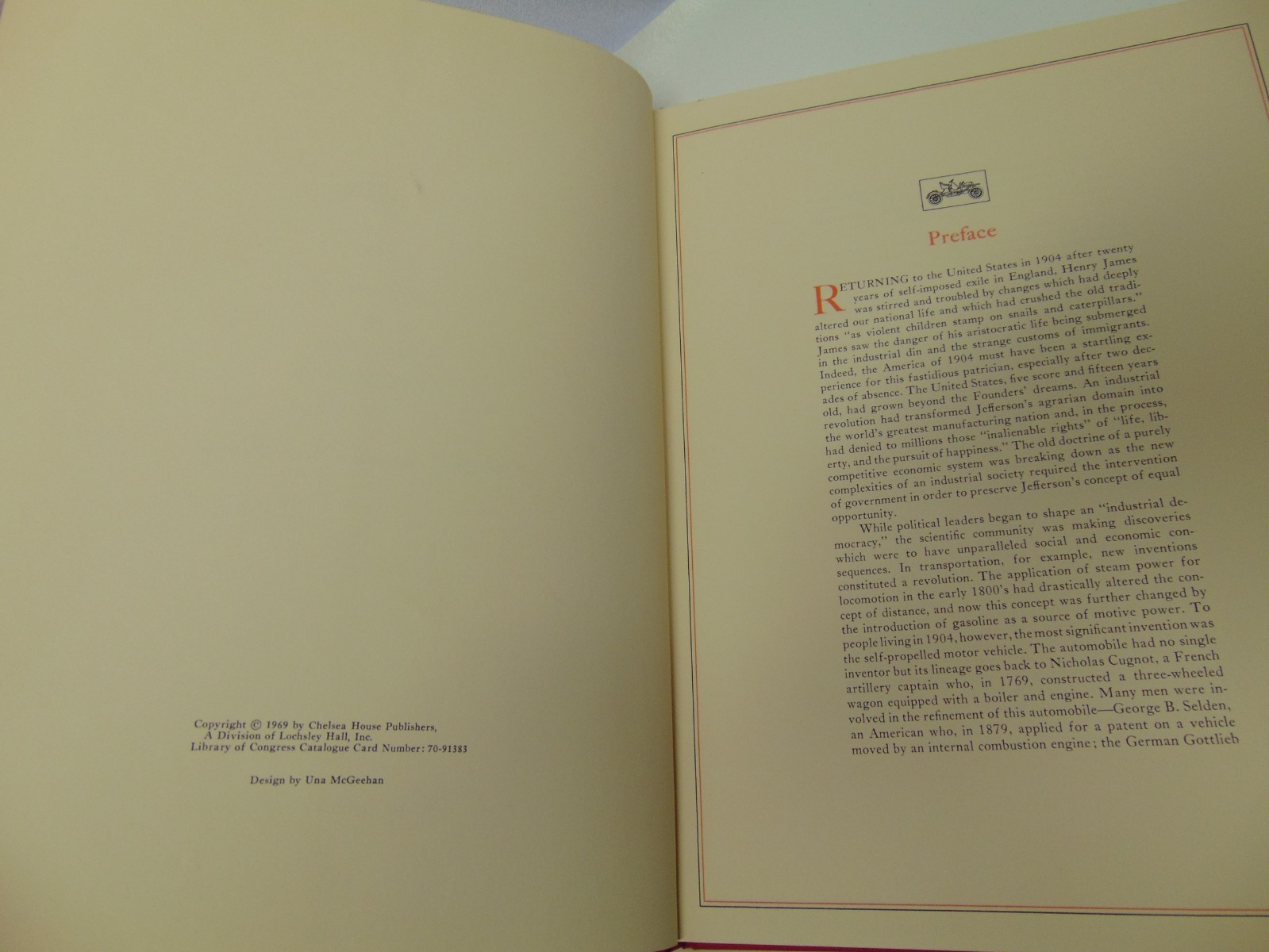 1969 Hardcover book 1904 Gasoline Automobiles with jacket 83 pages Ken Purdy