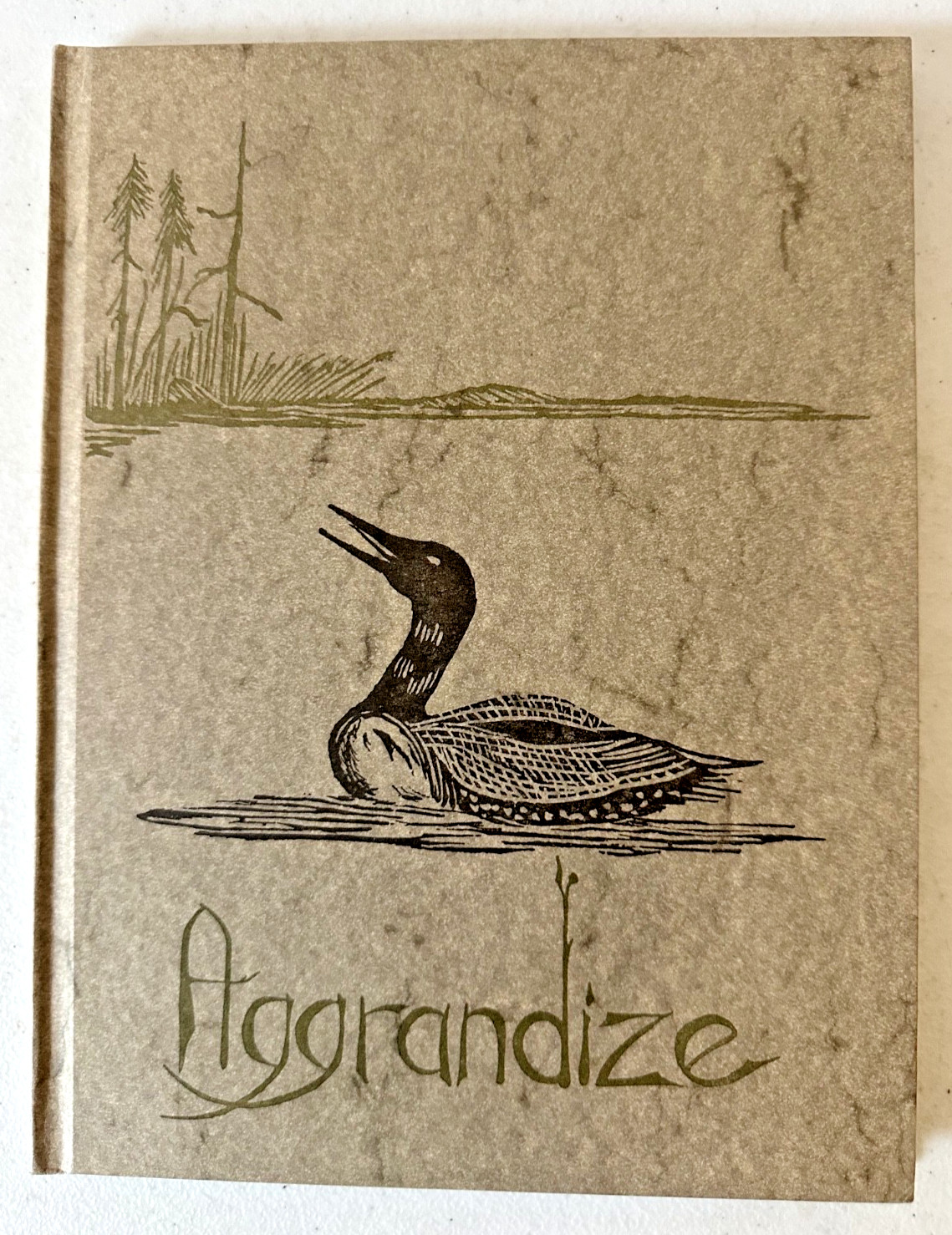 Aggrandize Gwen Frostic 1993 1st ed poetry block print art nature natural animal