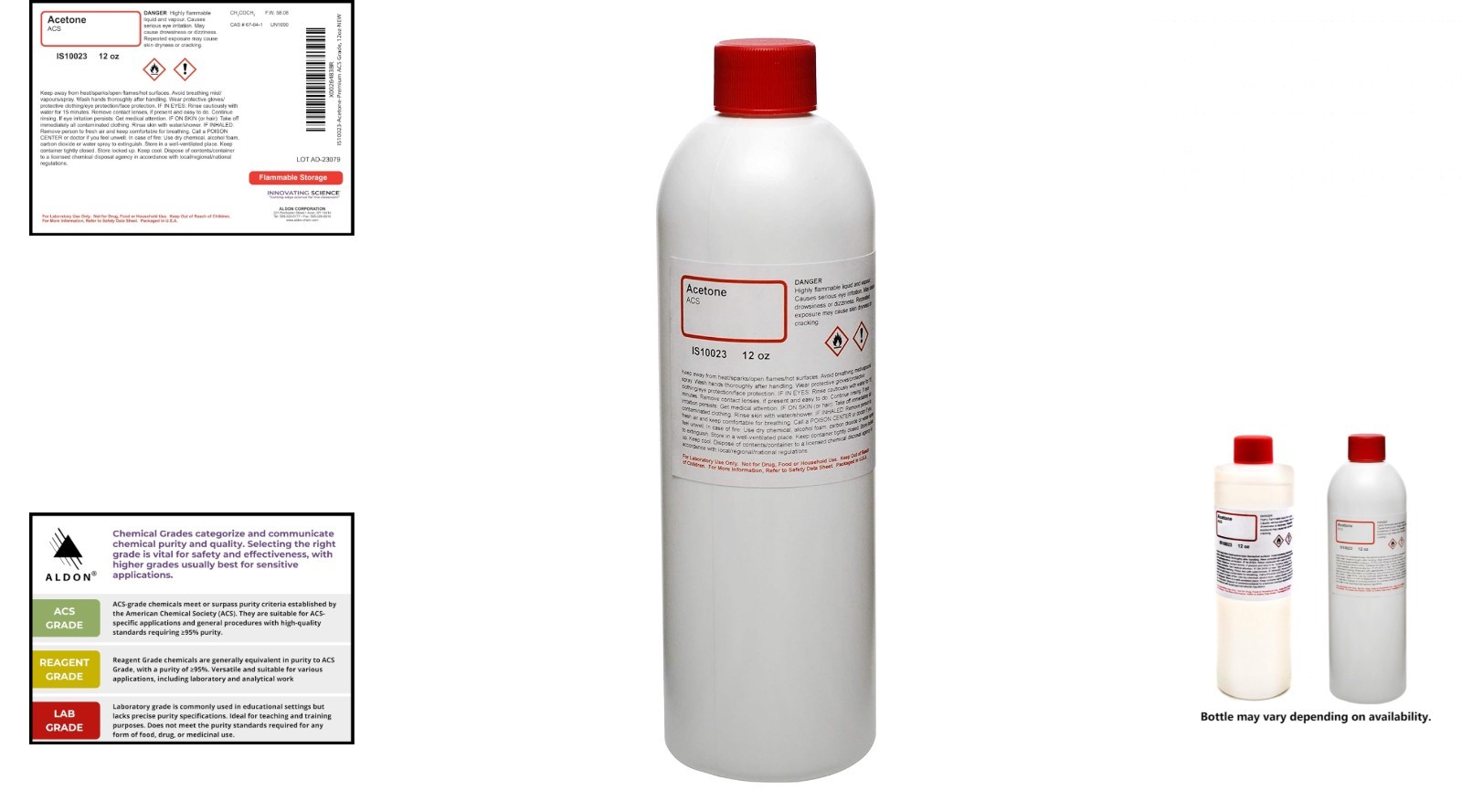Acetone Anhydrous – ACS Grade 12oz – The Curated Chemical Collection