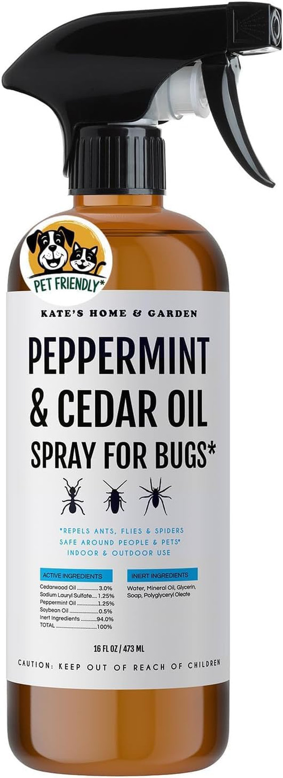 Peppermint Oil Spray for Bugs, Ants, Insects, Spiders, Roaches, Stink Bug. Pesti