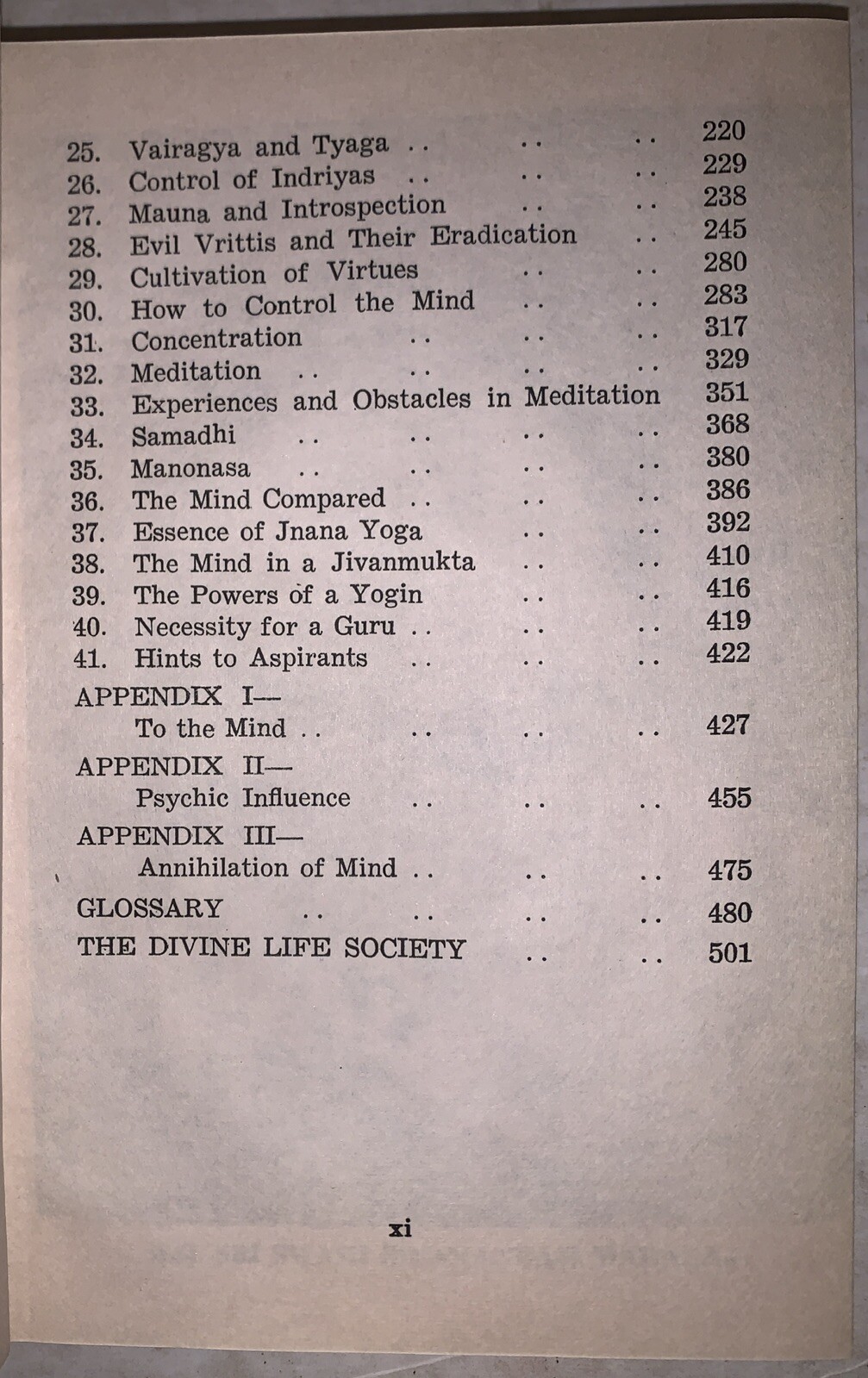 1974, MIND, ITS MYSTERIES & CONTROL, by SRI SWAMI SIVANANDA, DJ, YOGA PHILOSOPHY