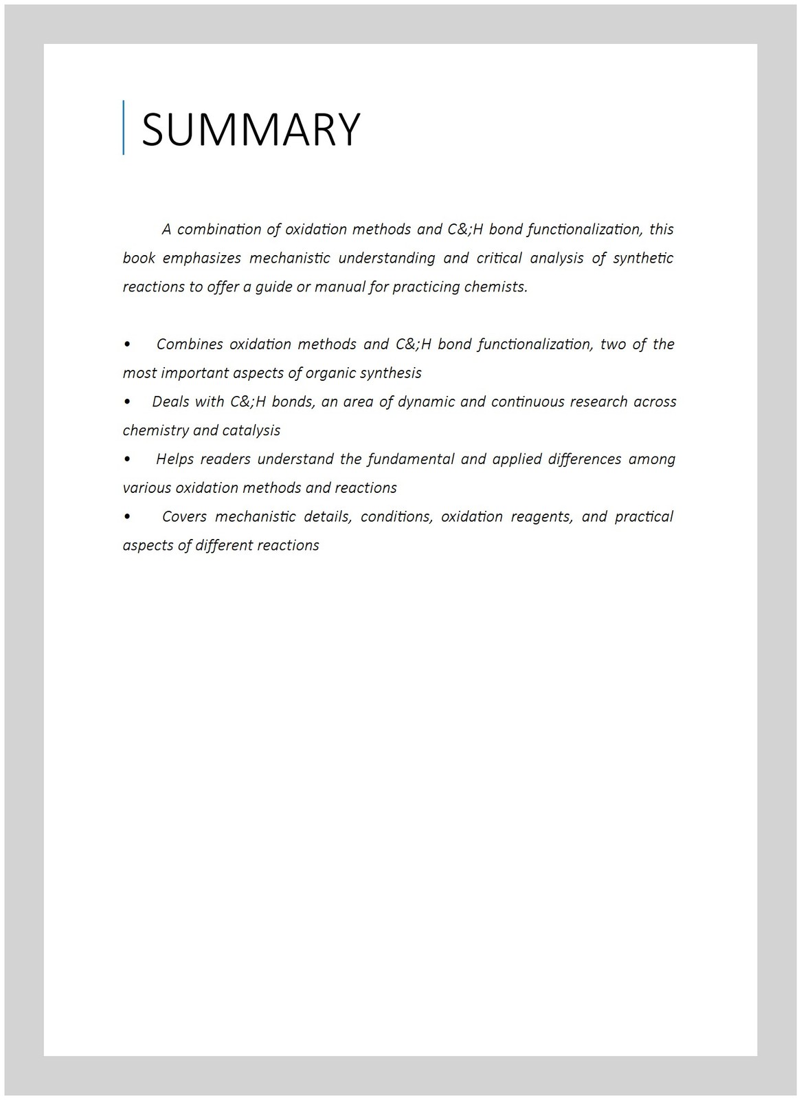Oxidation of C-H Bonds, Hardcover by Lu, Wenjun; Zhou, Lihong, Like New Used,…