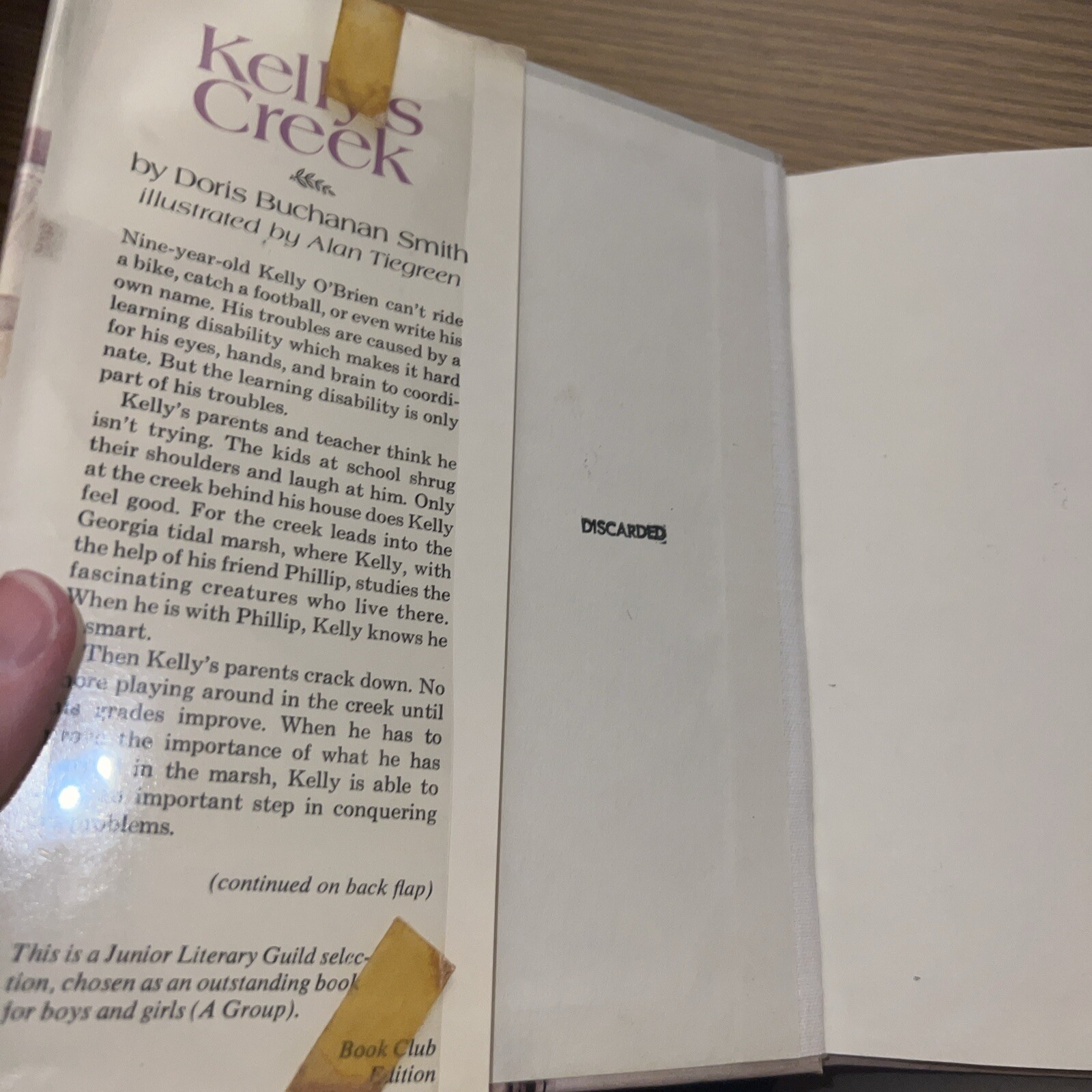 Kelly’s Creek By Doris Smith 1975 1st/1st HC/DJ Ex Library