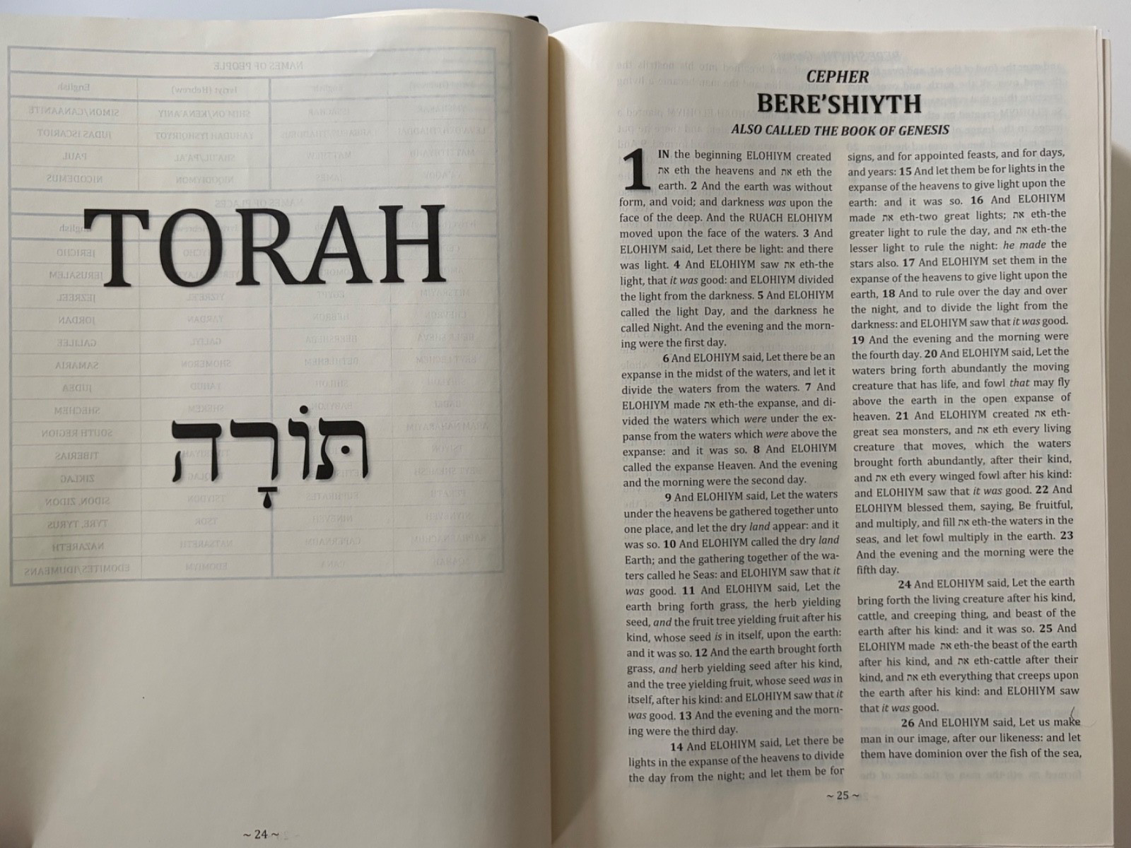 Eth Cepher Bible 3rd Edition, Rev 1 – 2018 Hardcover ~ VERY GOOD
