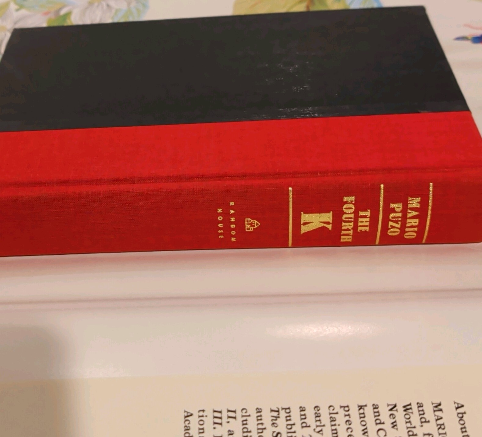 The Fourth K by Mario Puzo 1990 1st Edition Hardcover Dust Jacket