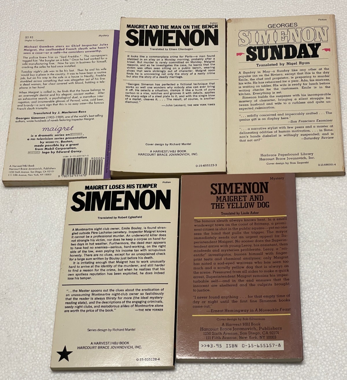 40 Georges Simenon Books Mostly Maigret with 8 in French / Paperback / 1 Dupe