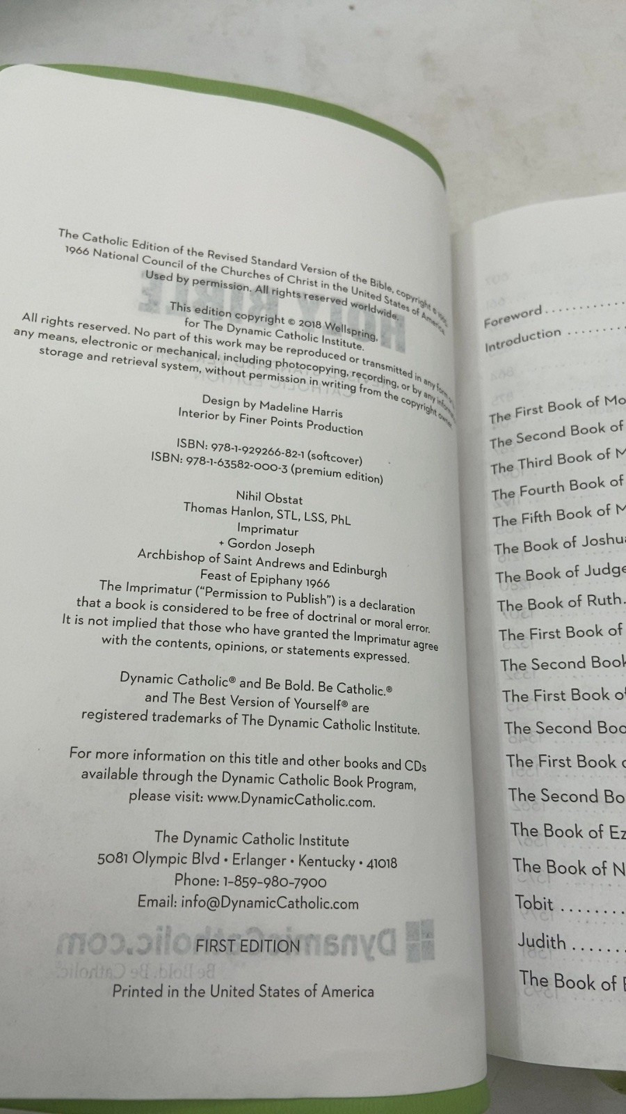 Holy Bible: Revised Standard Version Catholic Edition