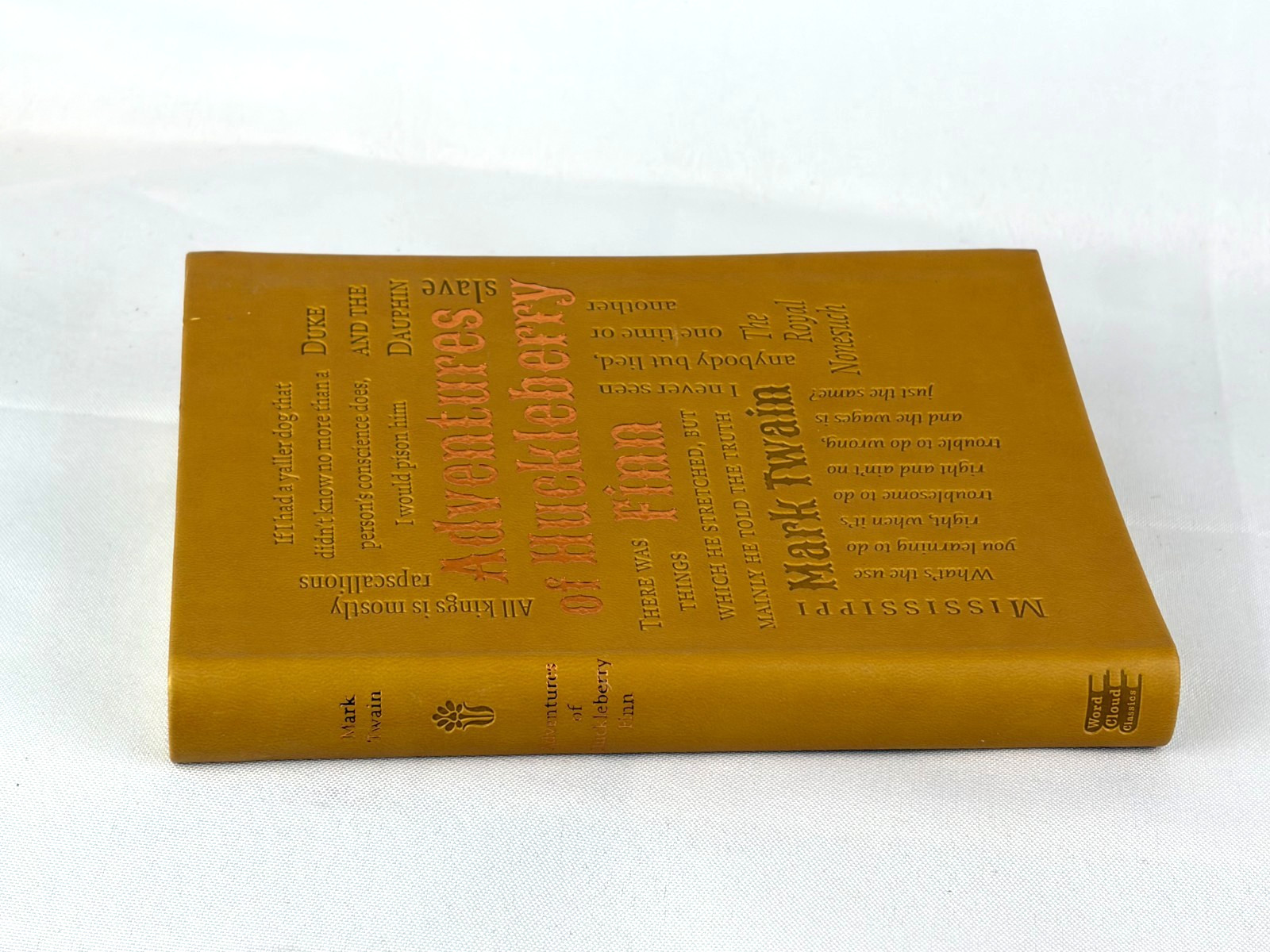 ADVENTURES OF HUCKLEBERRY FINN by Mark Twain Faux Leather Bound Classics *New*