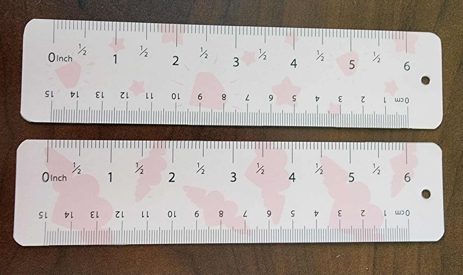 2 Unicorn Book Markers / 6″ Rulers Combo