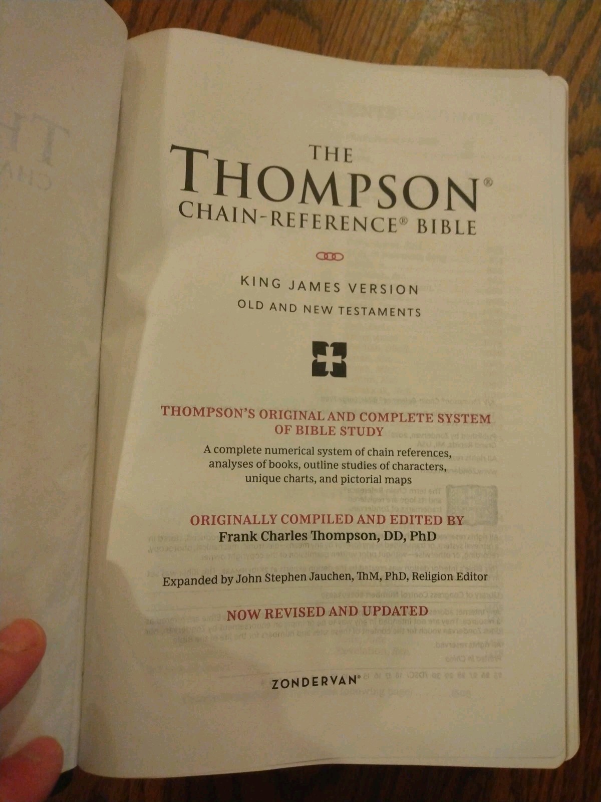 Kjv Thompson Chain-Reference Bible LARGE PRINT ~ Retail $189.99~ Cowhide Leather