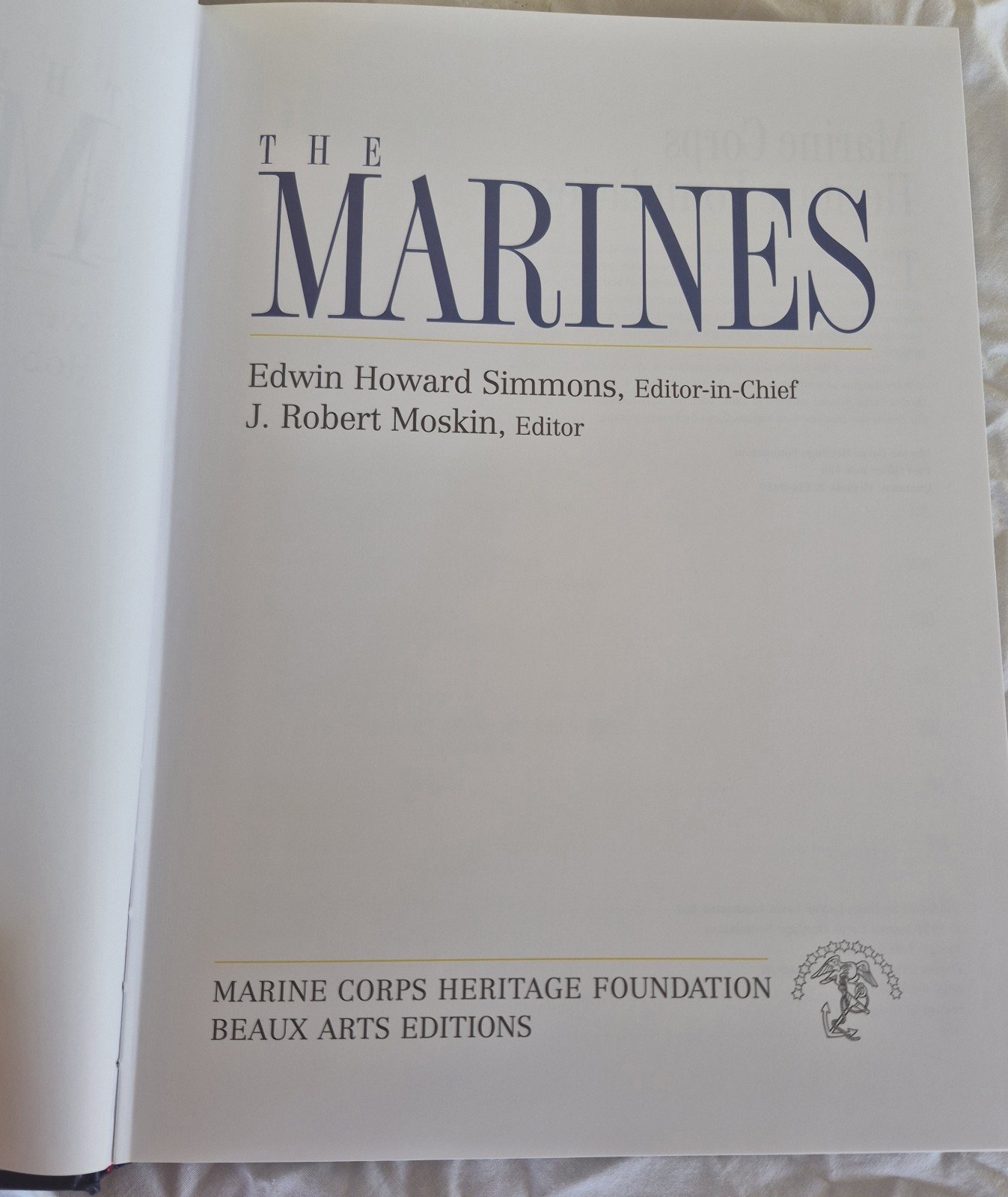 THE MARINES Marine Corps Heritage Foundation ILLUSTRATED BOOK 1998