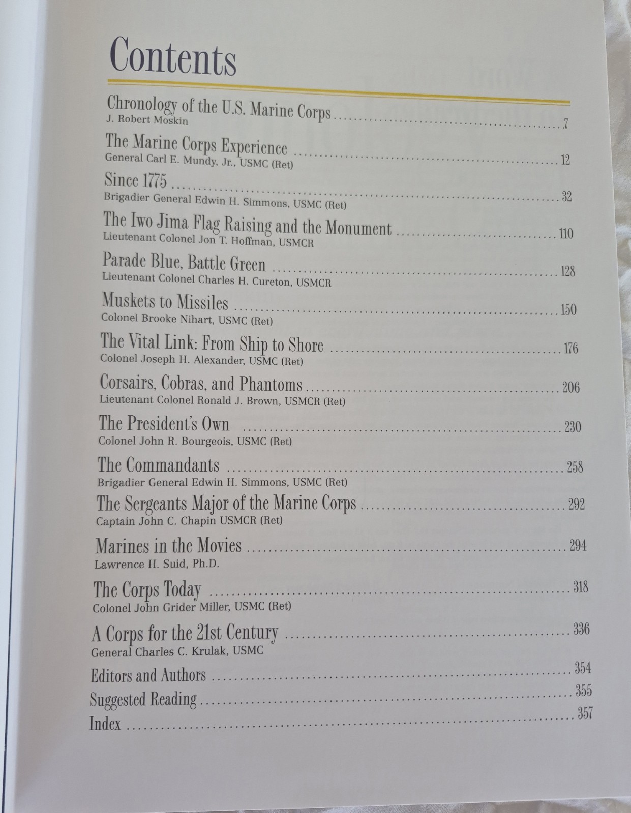 THE MARINES Marine Corps Heritage Foundation ILLUSTRATED BOOK 1998