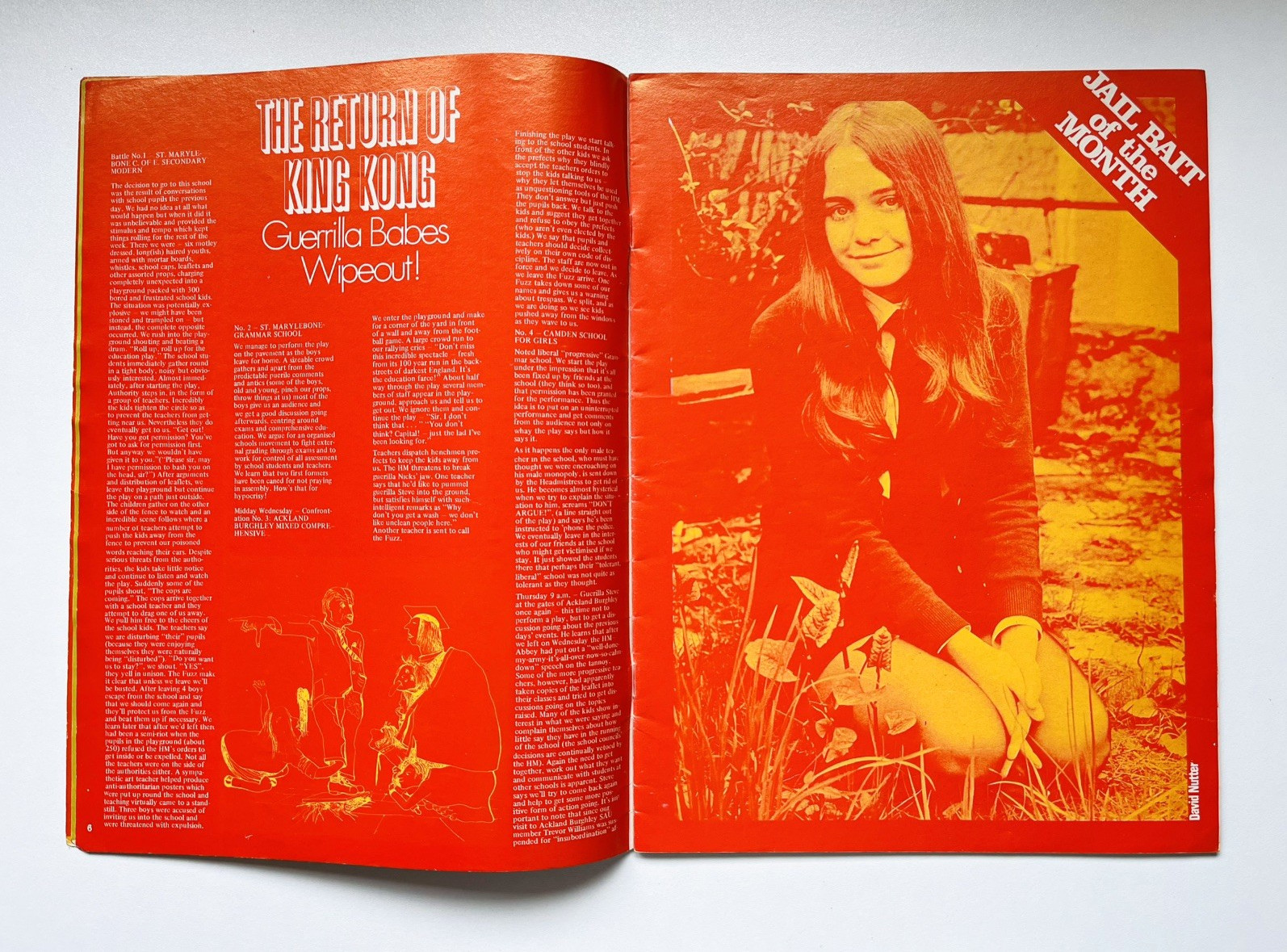 OZ MAGAZINE No.28 Blue cover- Orange inside.
