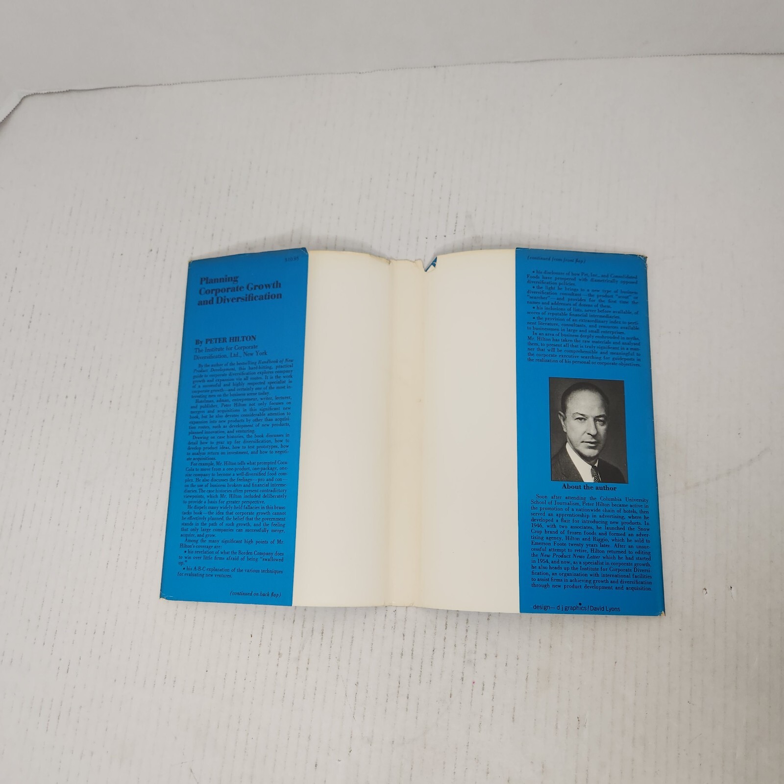 Planning Corporate Growth and Diversification Peter Hilton SIGNED HC DJ 1970 VTG