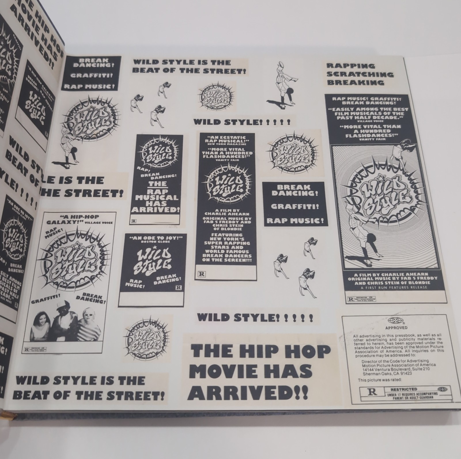 Wild Style The Sampler Hardcover Book Charlie Ahearn Fab 5 Freddy Kool Hip Hop