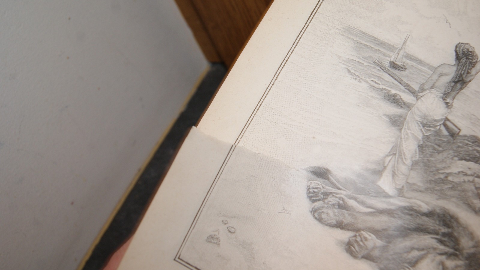Antique Robinson Crusoe by Daniel Defoe – Red Ornate HC 120 Illustrations Paget