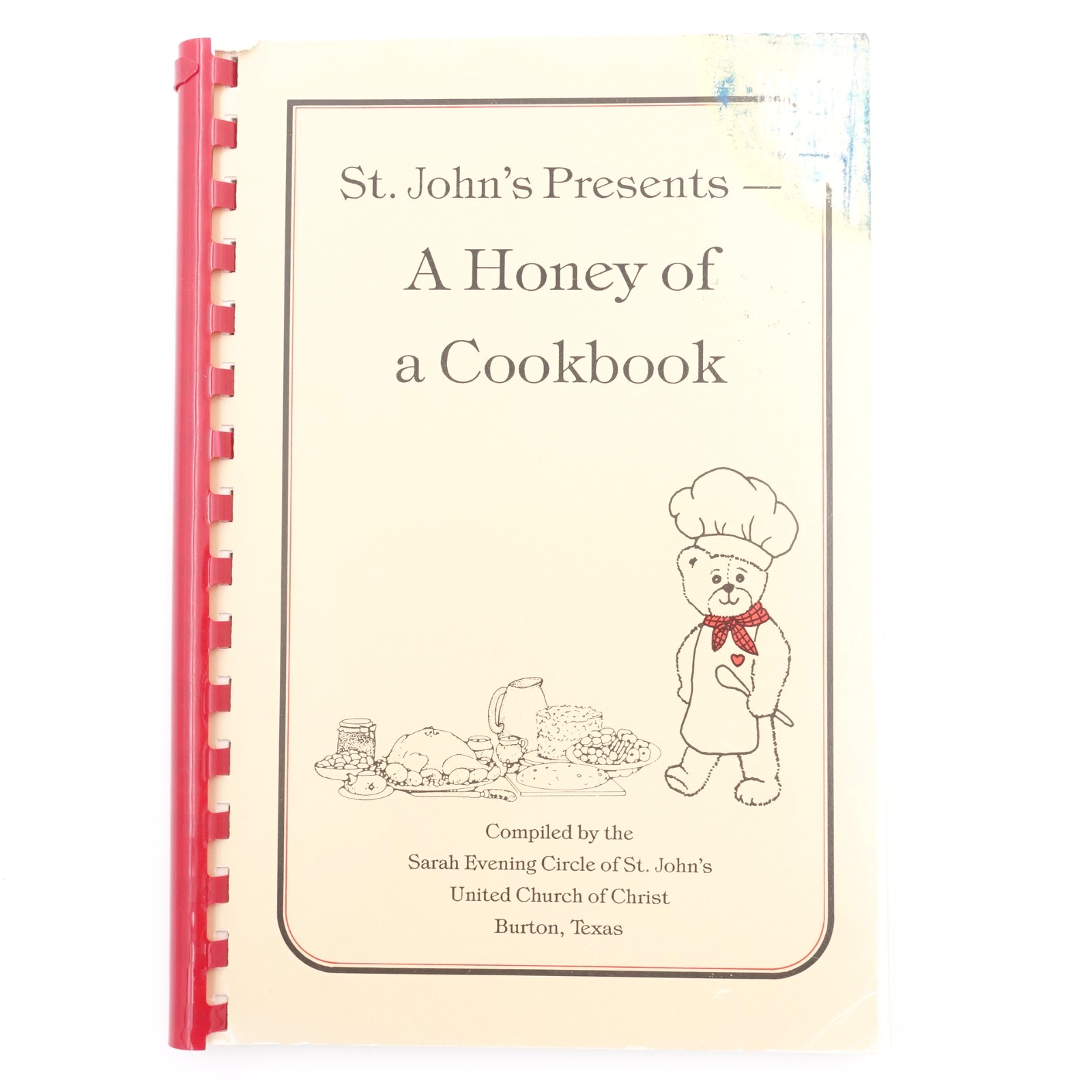 St John’s Presents A Honey of a Cookbook UCC Burton TX 1988 GBC 83 pages GUC