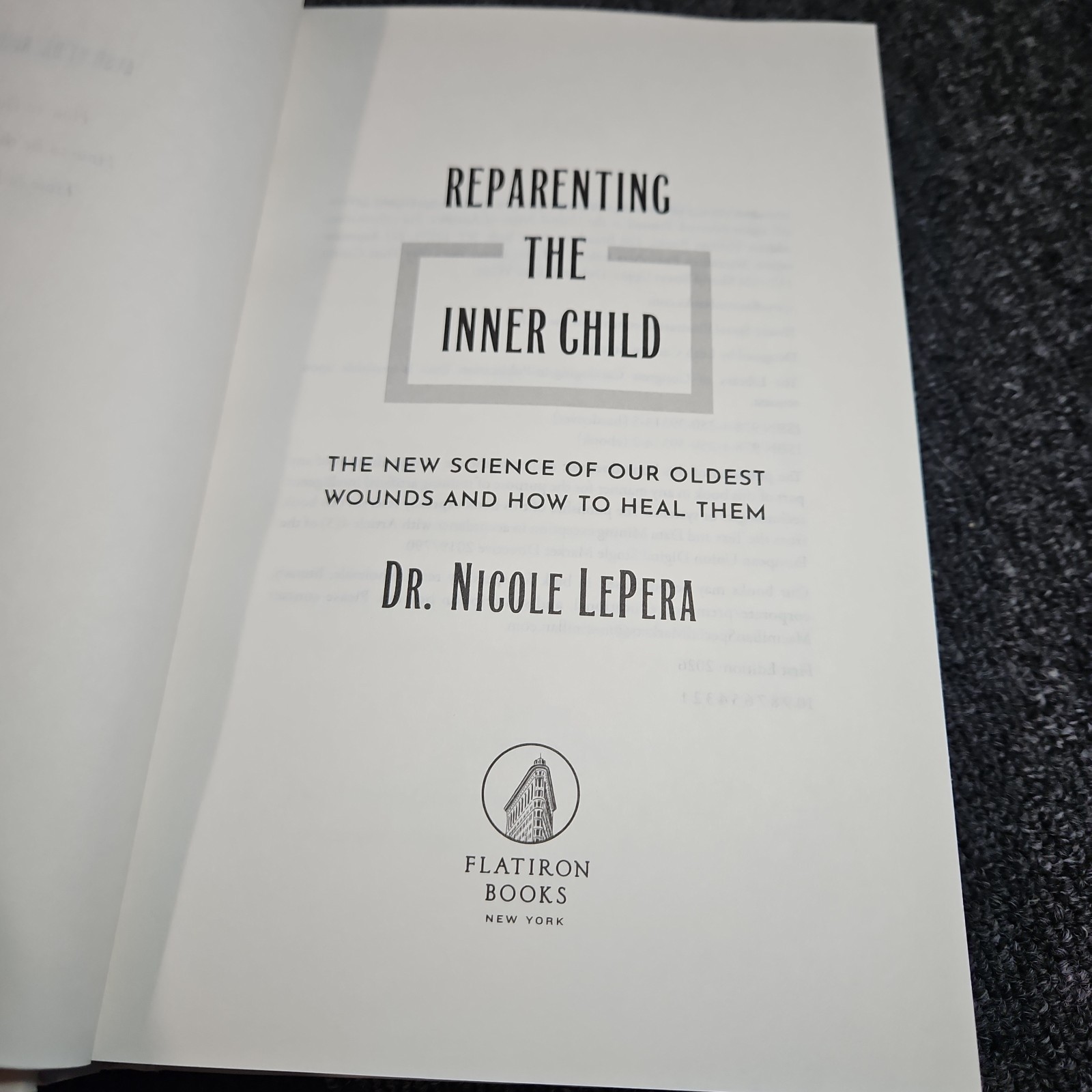 Reparenting the Inner Child : The New Science by Dr. Nicole LePera Hardcover