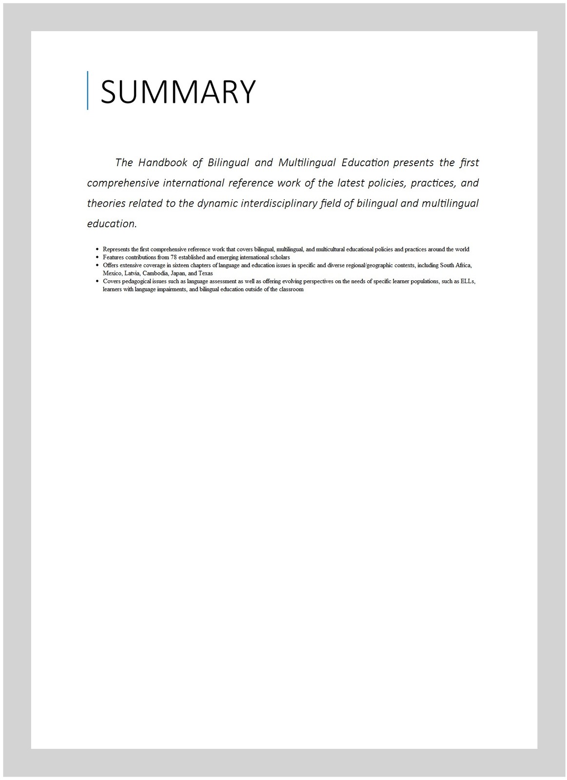 Handbook of Bilingual and Multilingual Education, Paperback by Wright, Wayne …